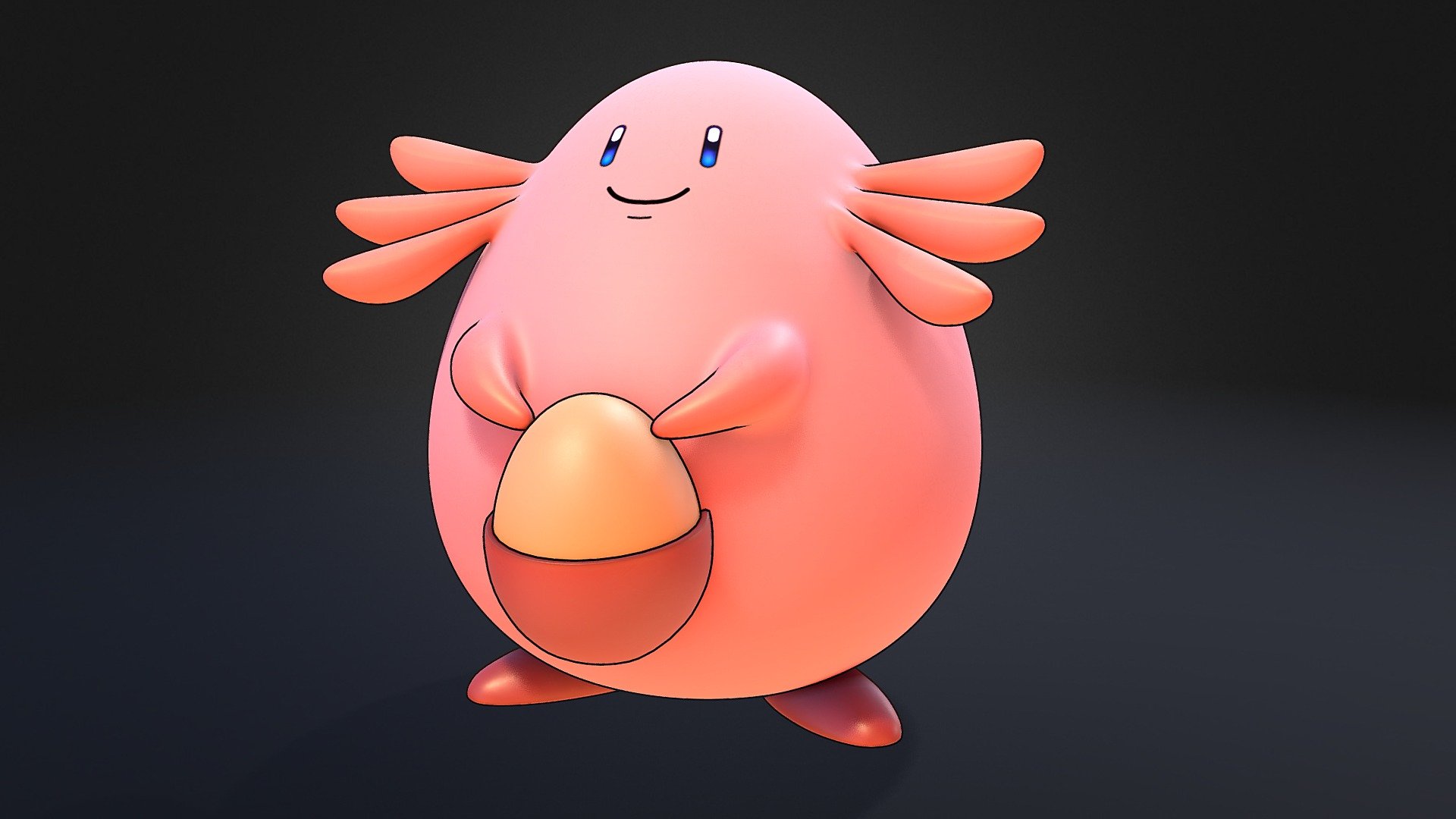 Chansey Pokemon 3d model