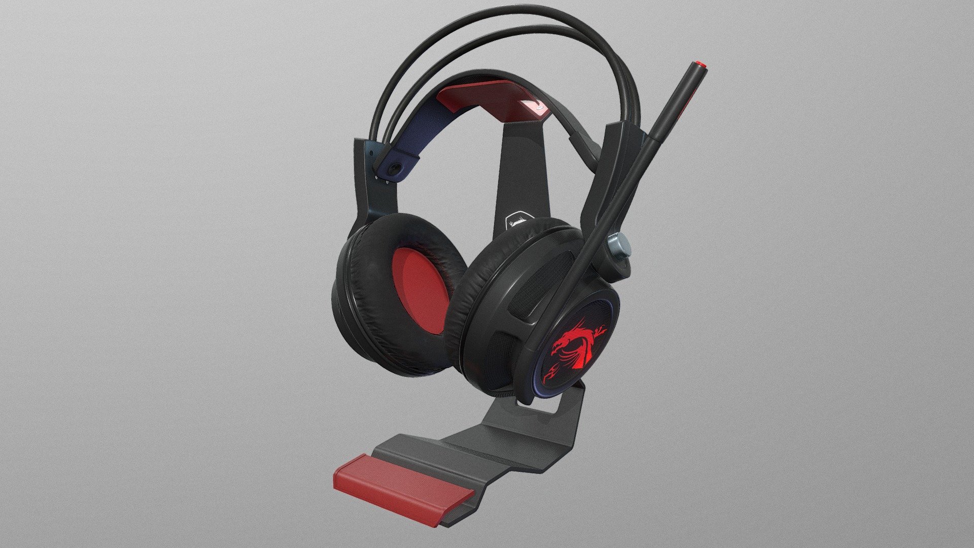 MSI headphone Created by Magicalorbs team 3d model