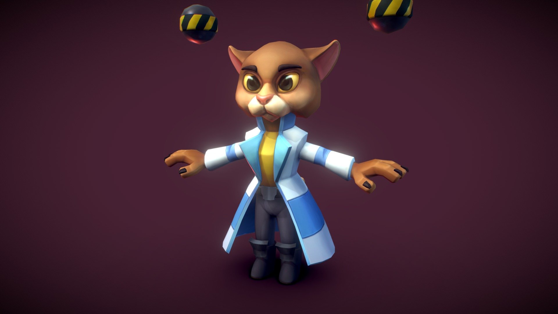 Psy Cat T1 3d model