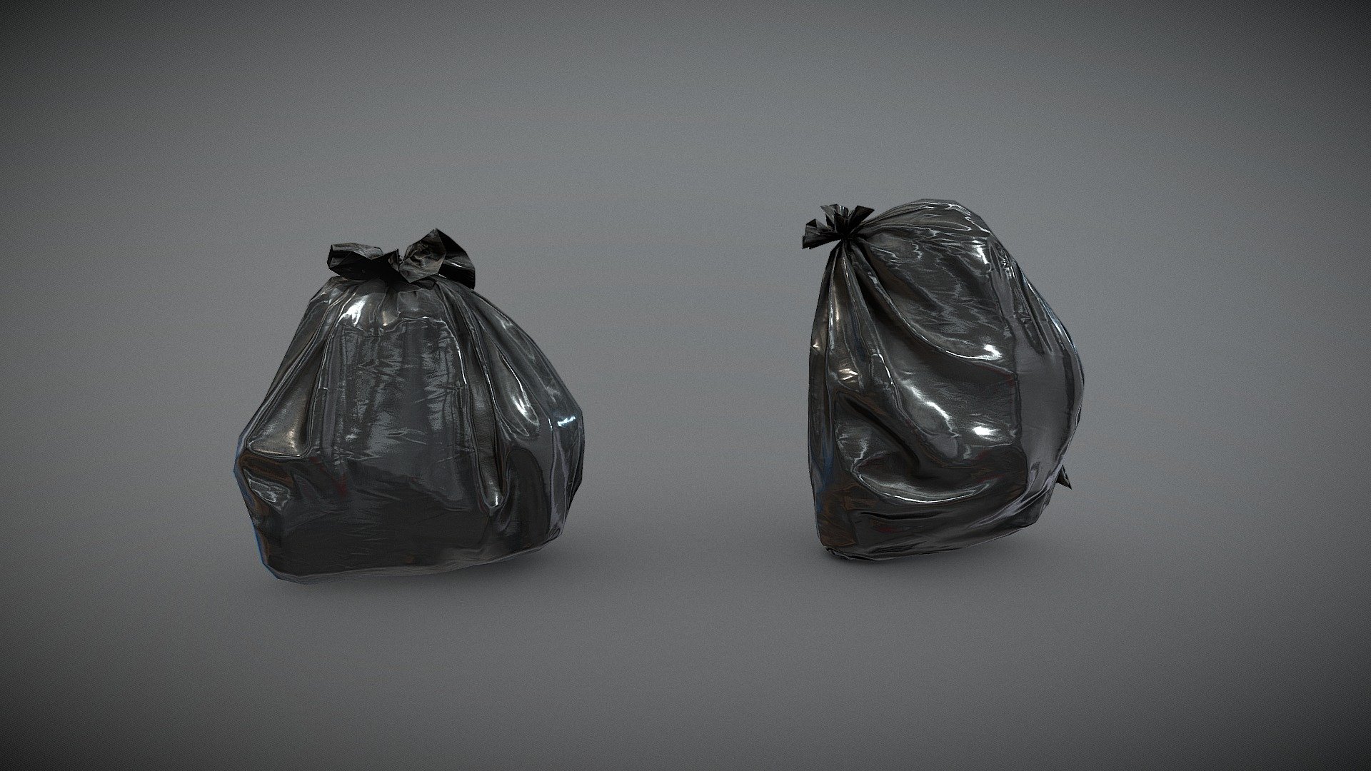 Plastic Garbage Bags 3d model