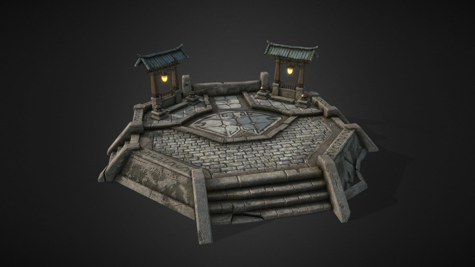 Old Altar 3d model