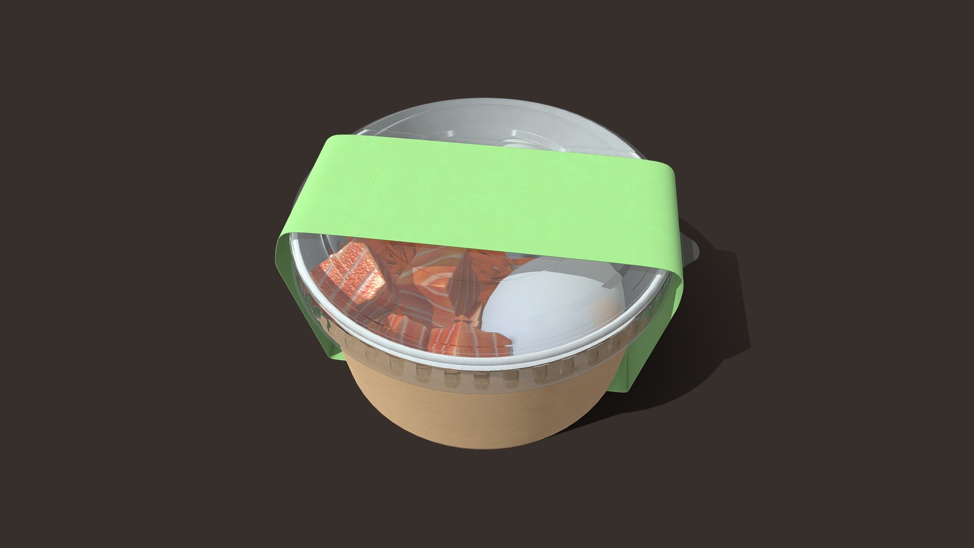 Food container 3d model