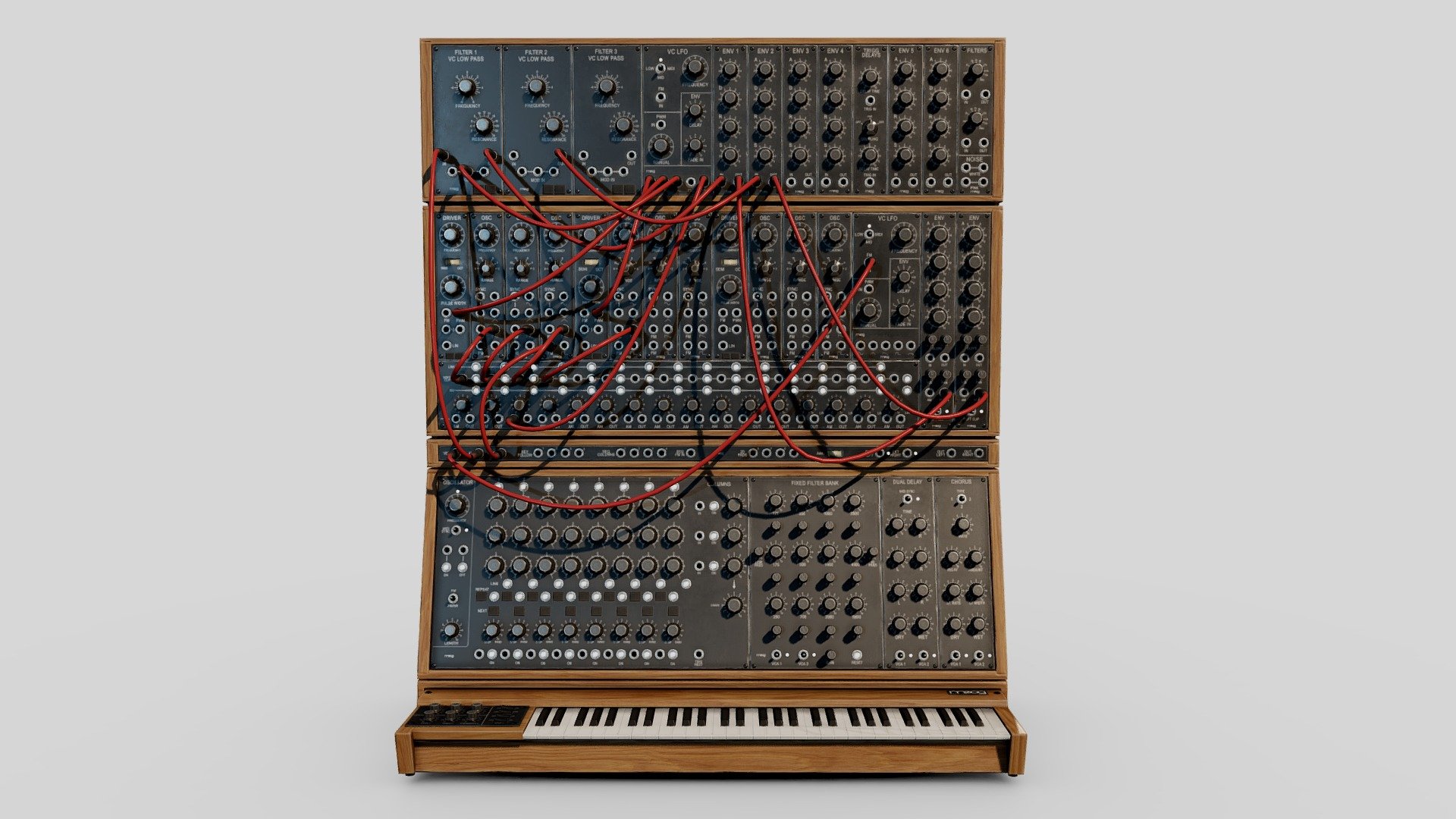 Moog System 55 3d model