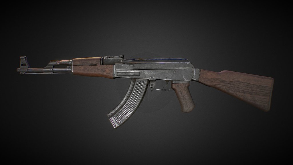 AK47 3d model