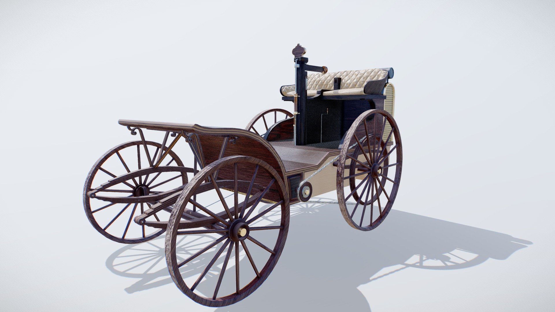 Cederholmaren Steam Car 3d model