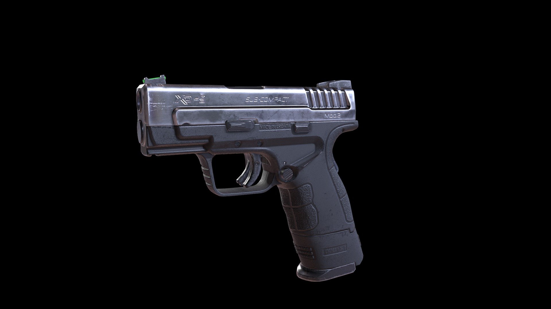 Springfield XD Mod2 Sub-compact 9mm 3d model