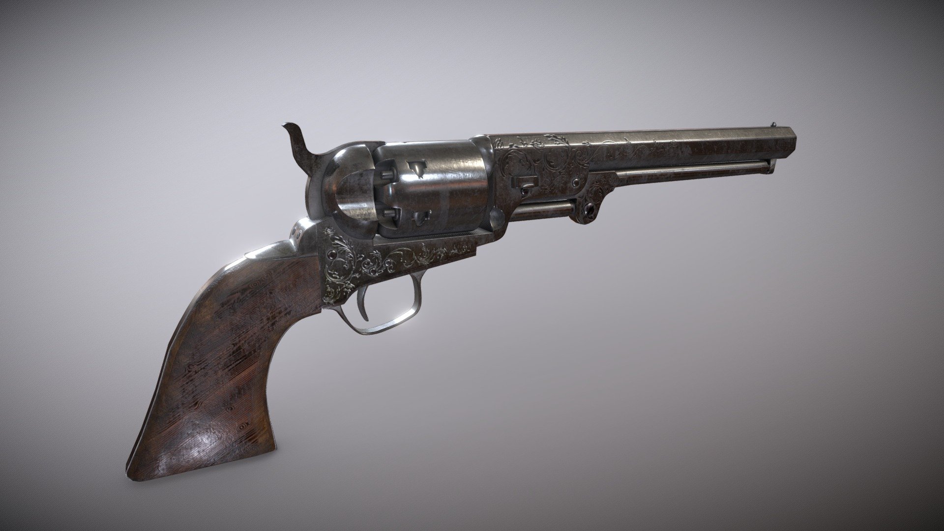 Colt Navy 1851 3d model