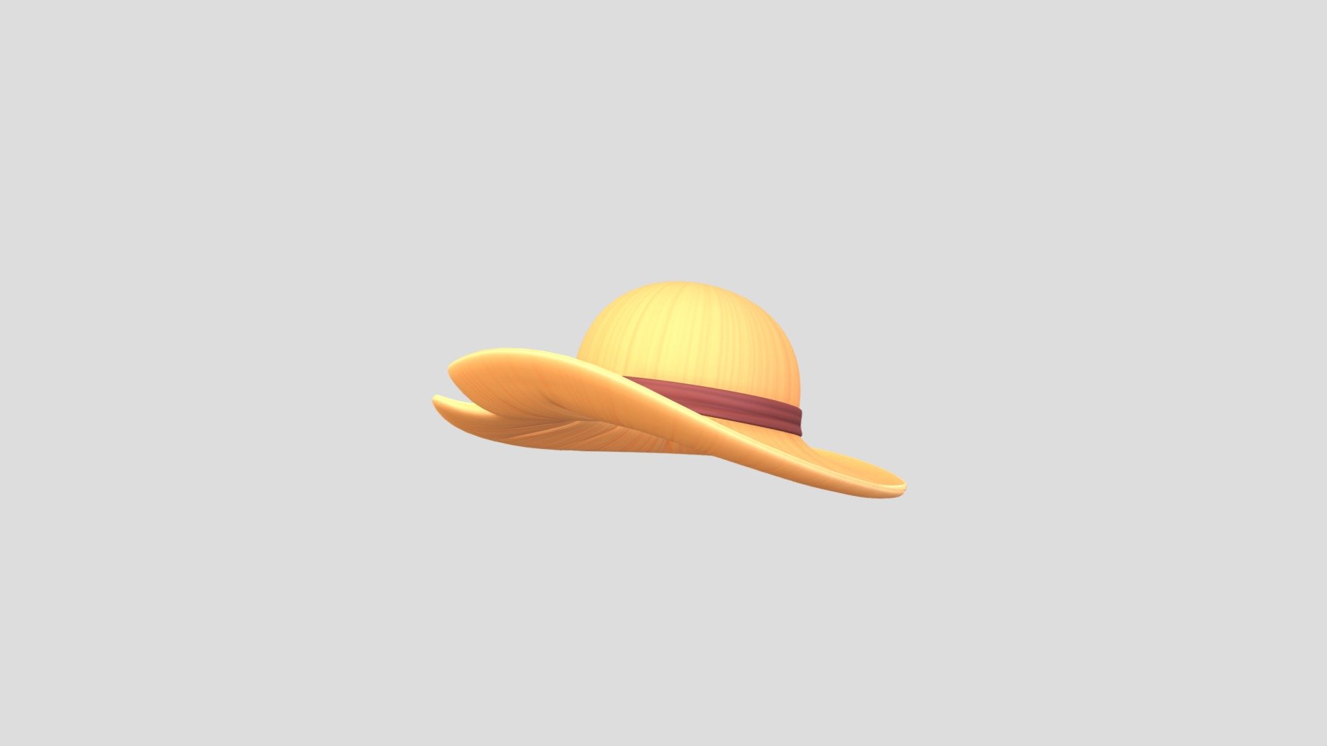 Prop076 Straw Hat 3d model