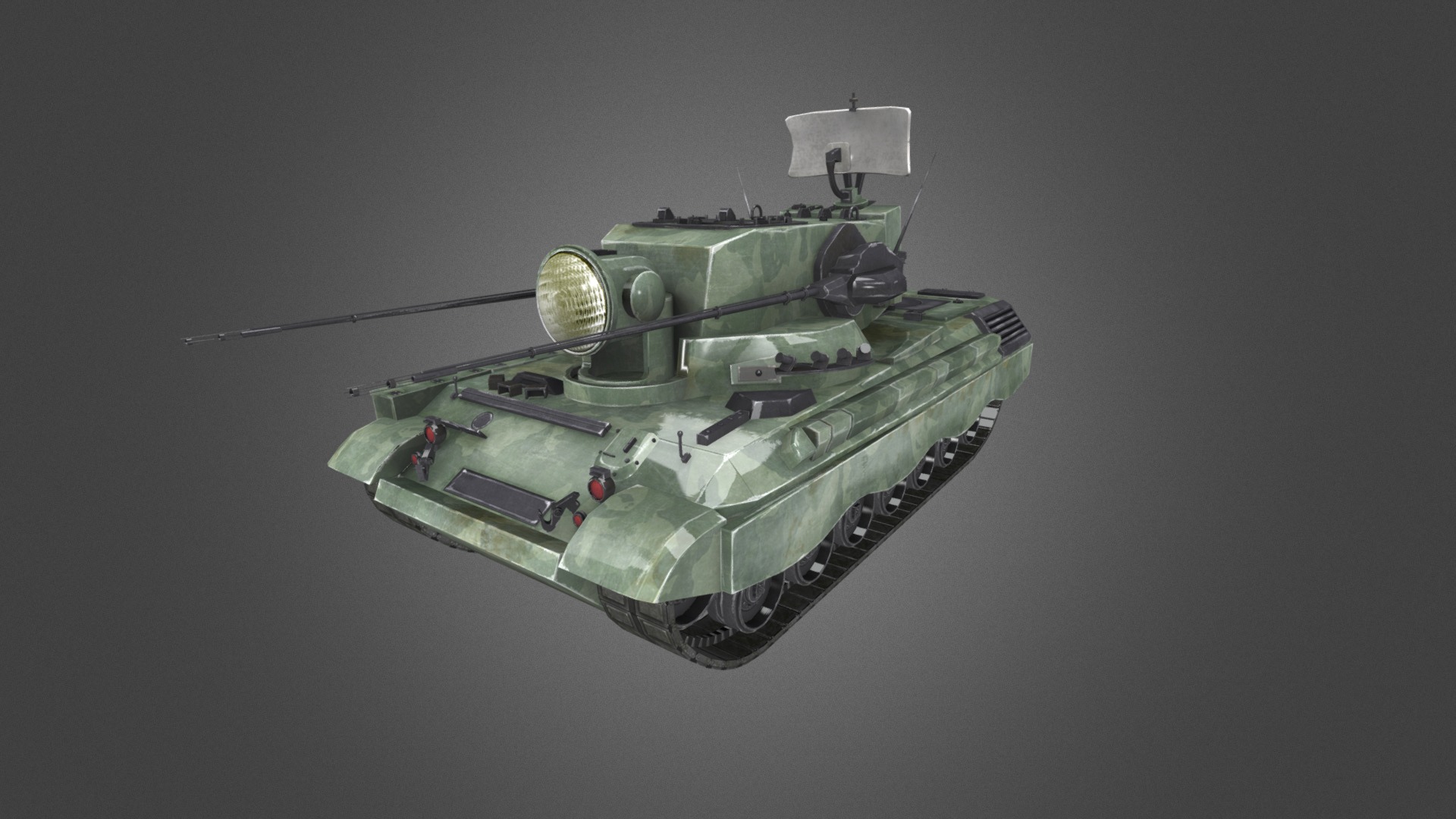 Flakpanzer Gepard Tank 3d model