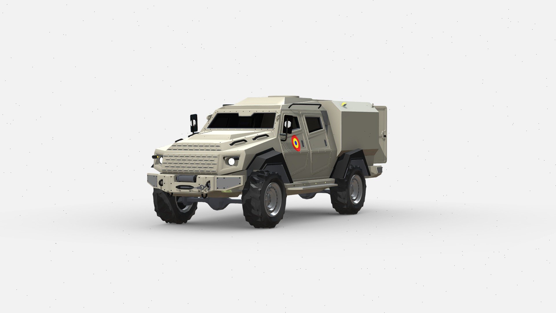 3d model Masina EOD GURKHA 3d model