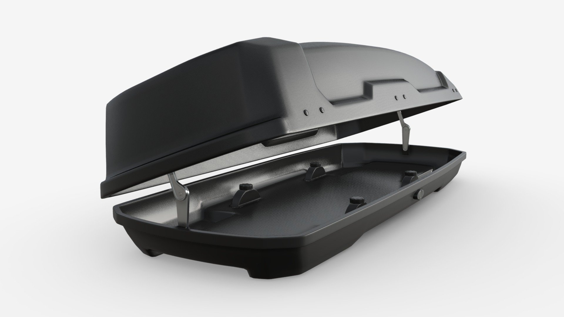 Car Cargo Roof Box Open 3d model