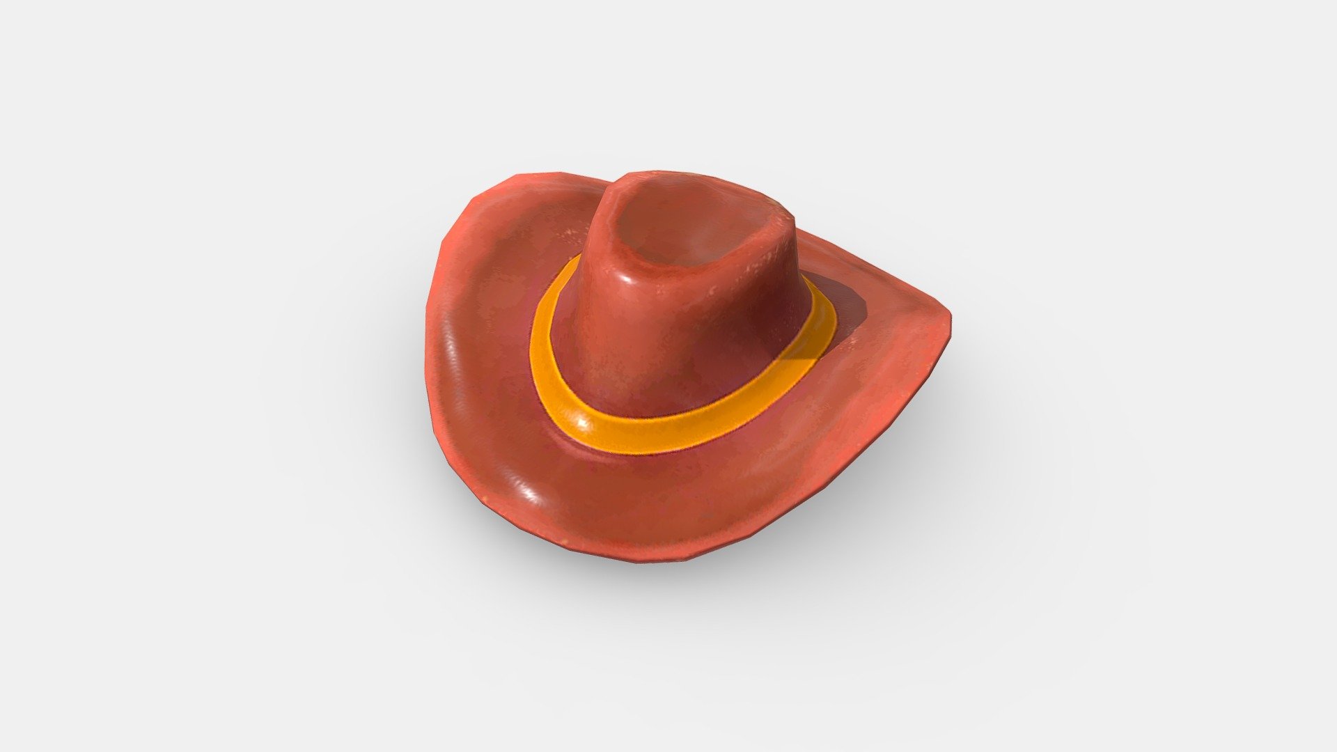 Cartoon cowboy hat 3d model