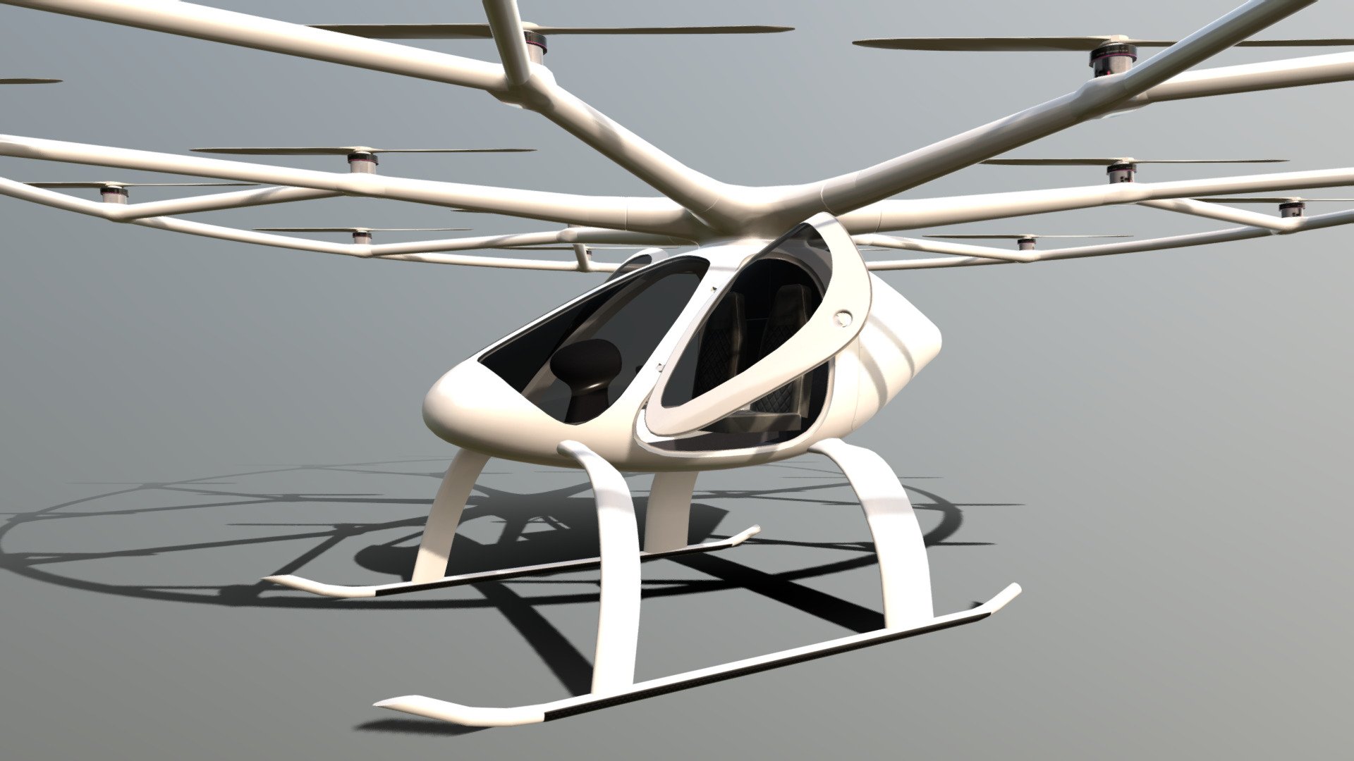 Autonomous EVTOL Air Taxi 3d model