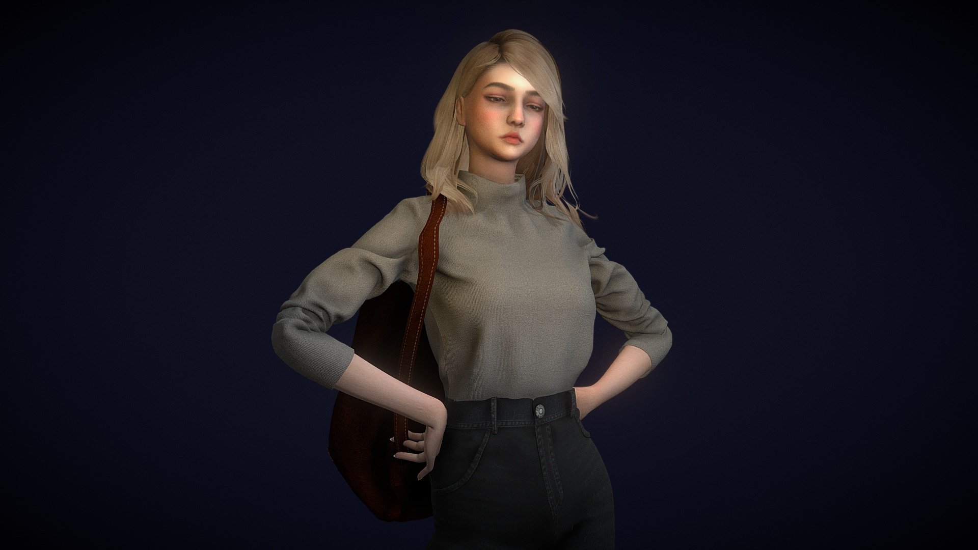 Adventure Girl V2 3d model