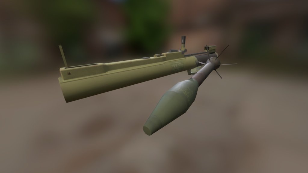 M72 LAW Rocket Launcher 3d model