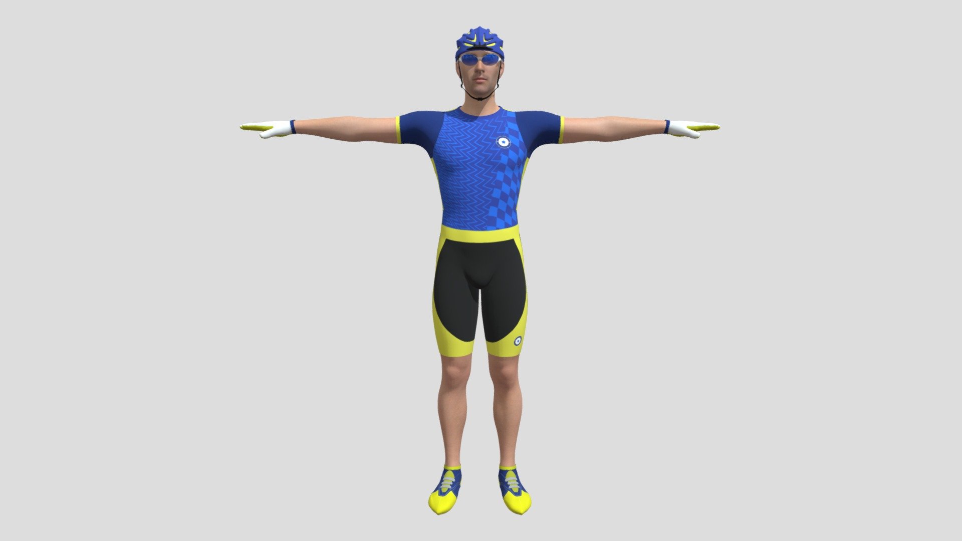 Cyclist 3d model