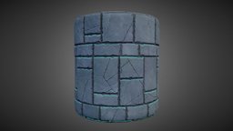 Stylized stone floor