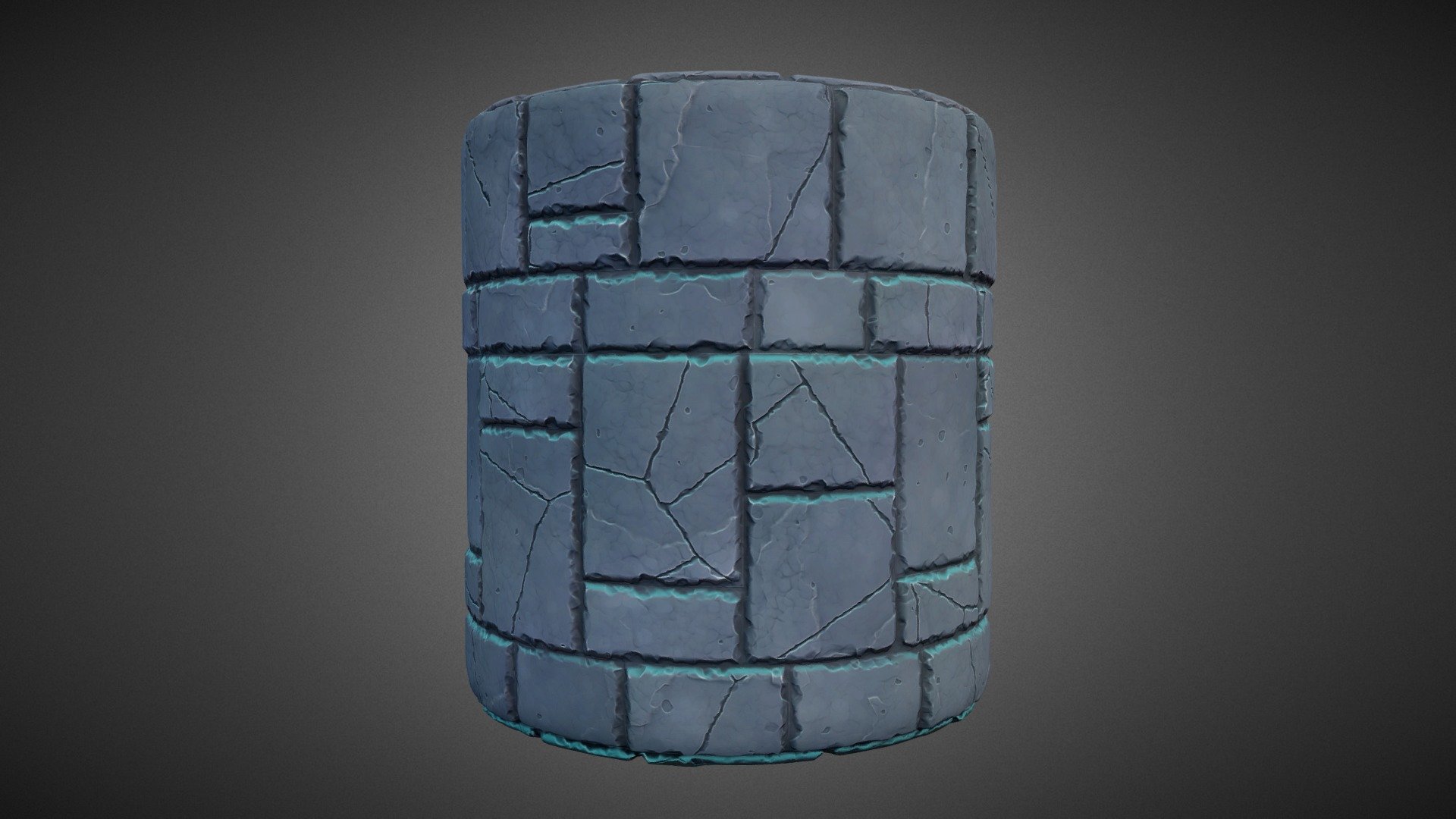 Stylized stone floor 3d model