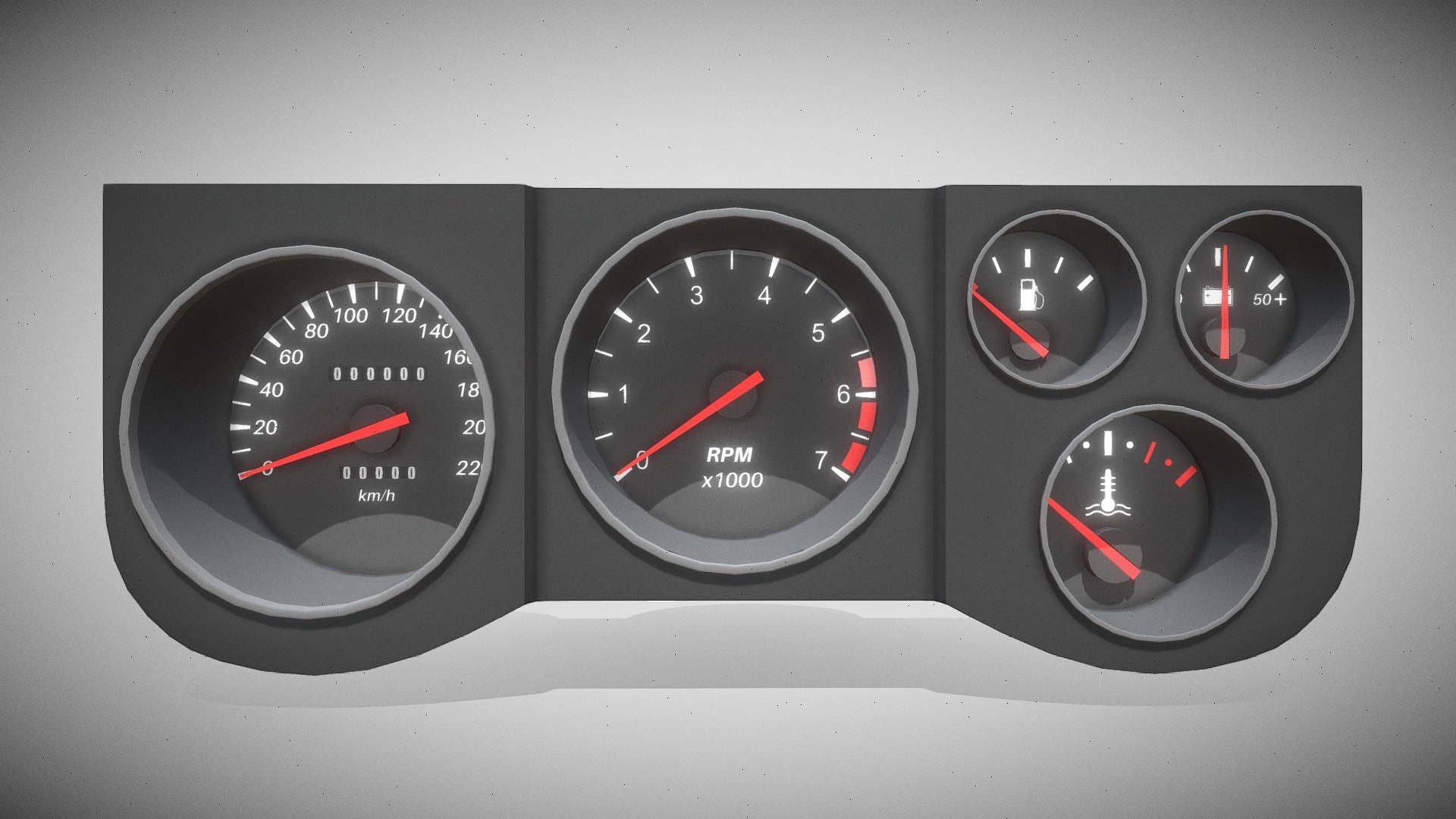 Car Dashboard 3d model