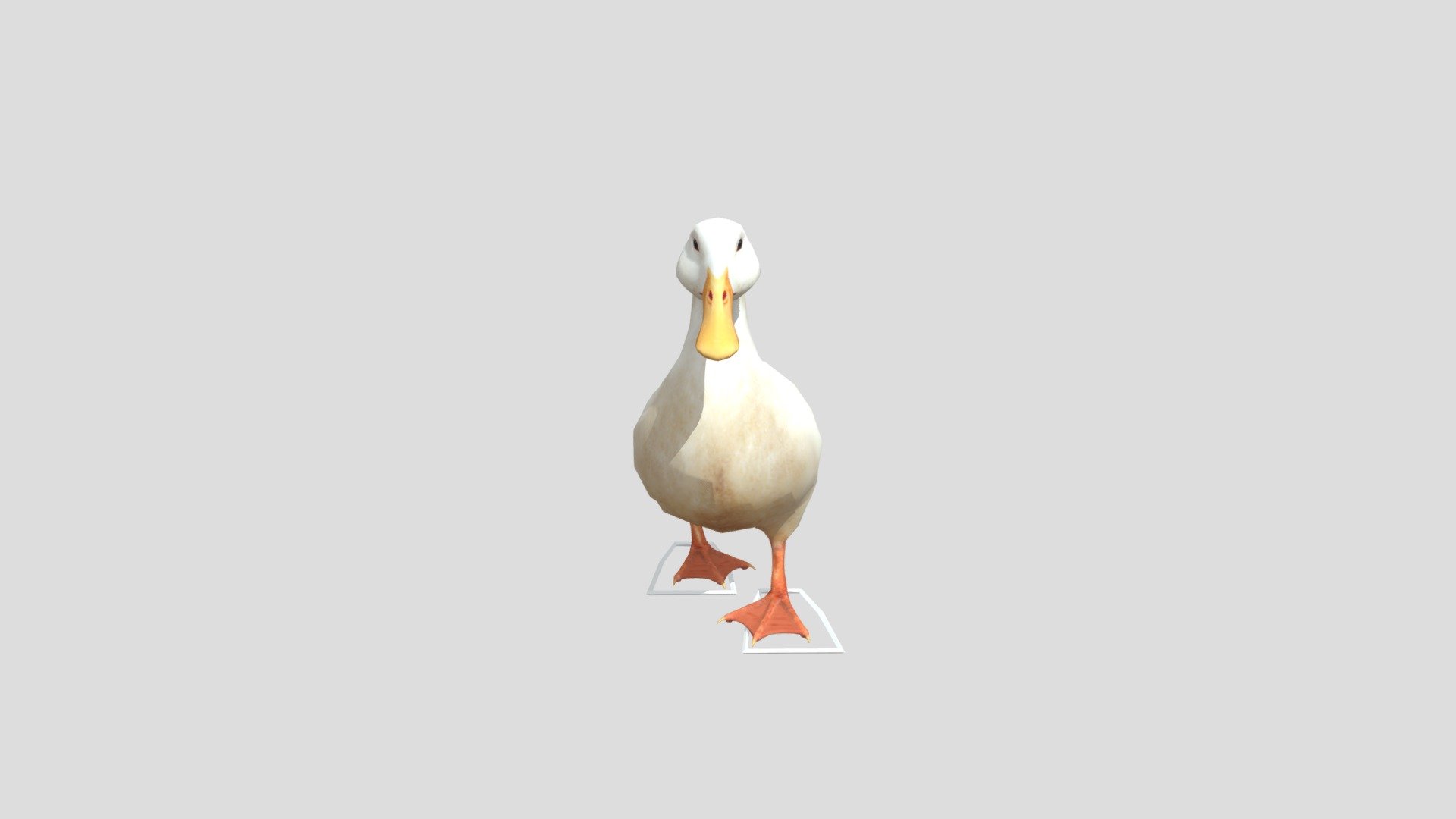 Duck 3D model Animated Rigged 3d model