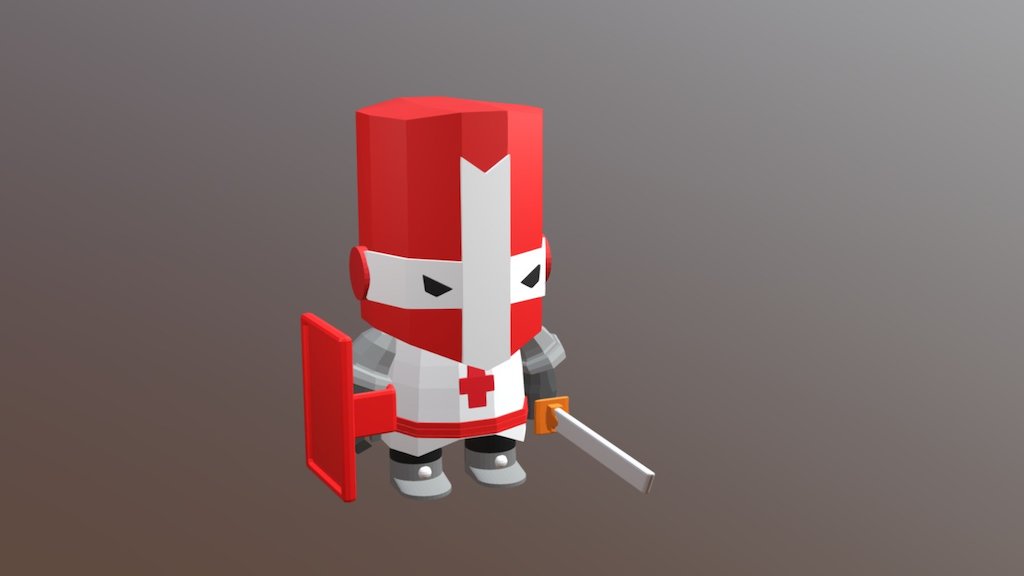 Crasher player rojo 3d model