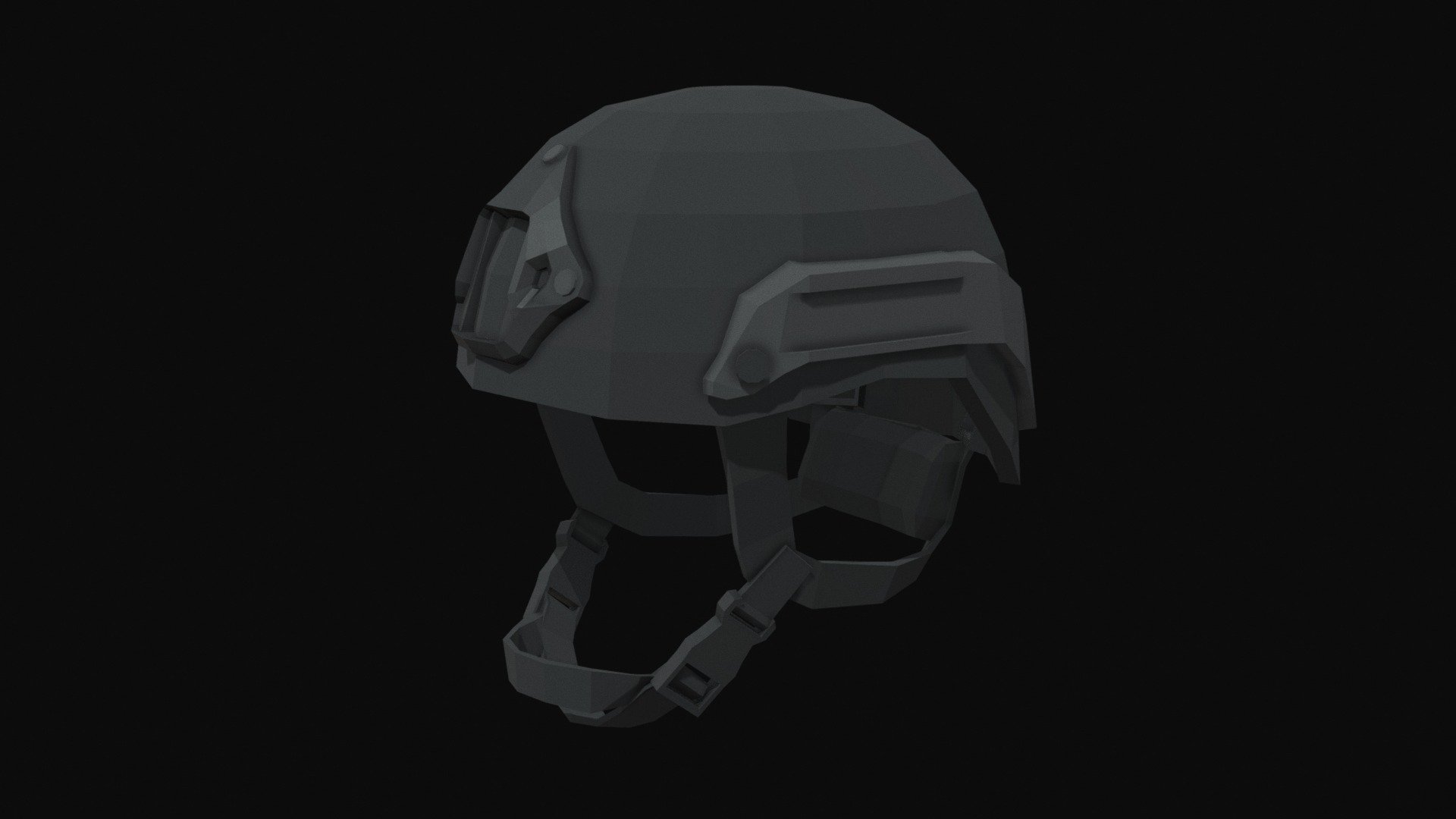 Tactical Helmet Low Poly 3d model