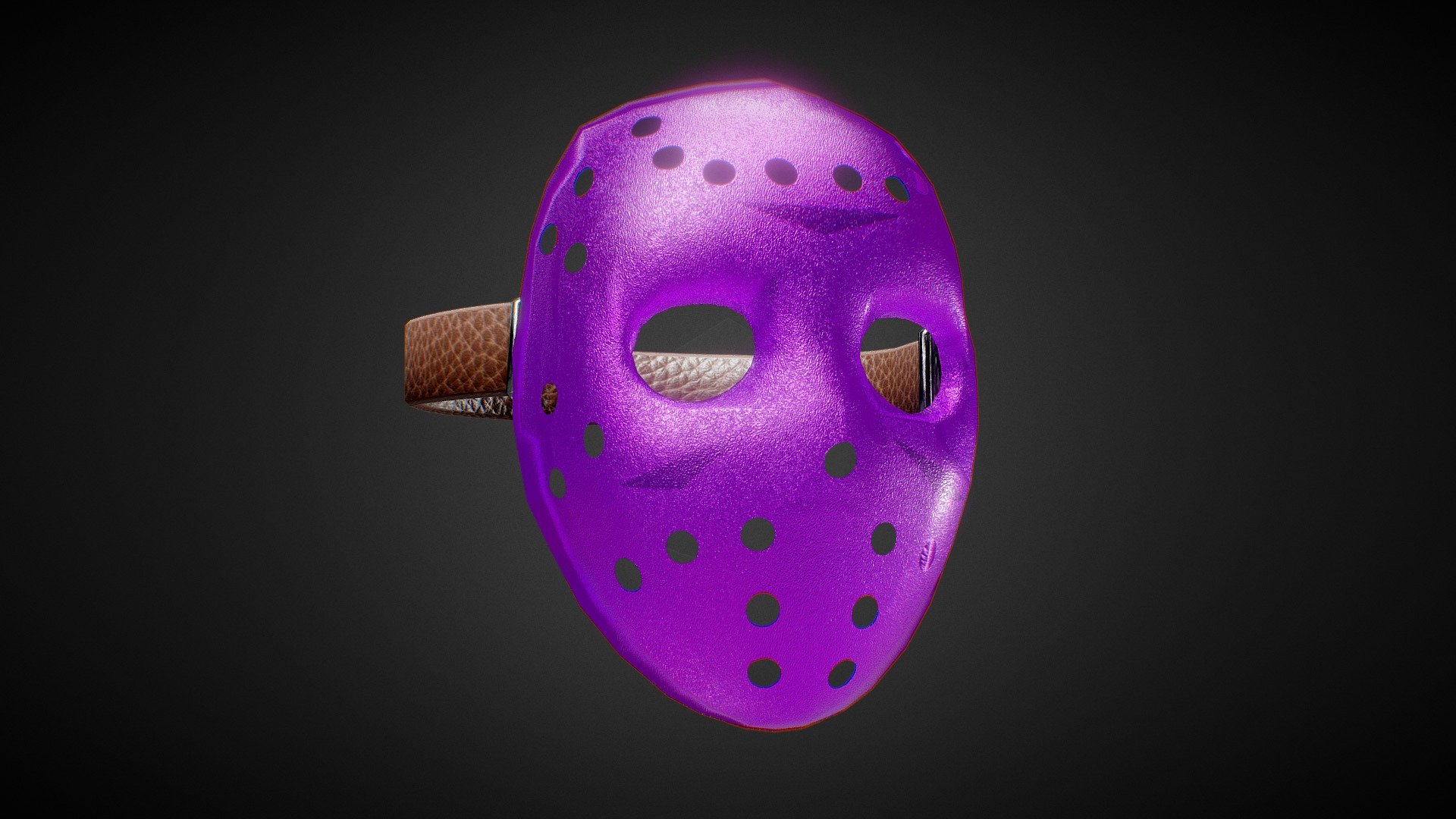 Hockey Mask Glitter (Metahuman Ready) 3d model