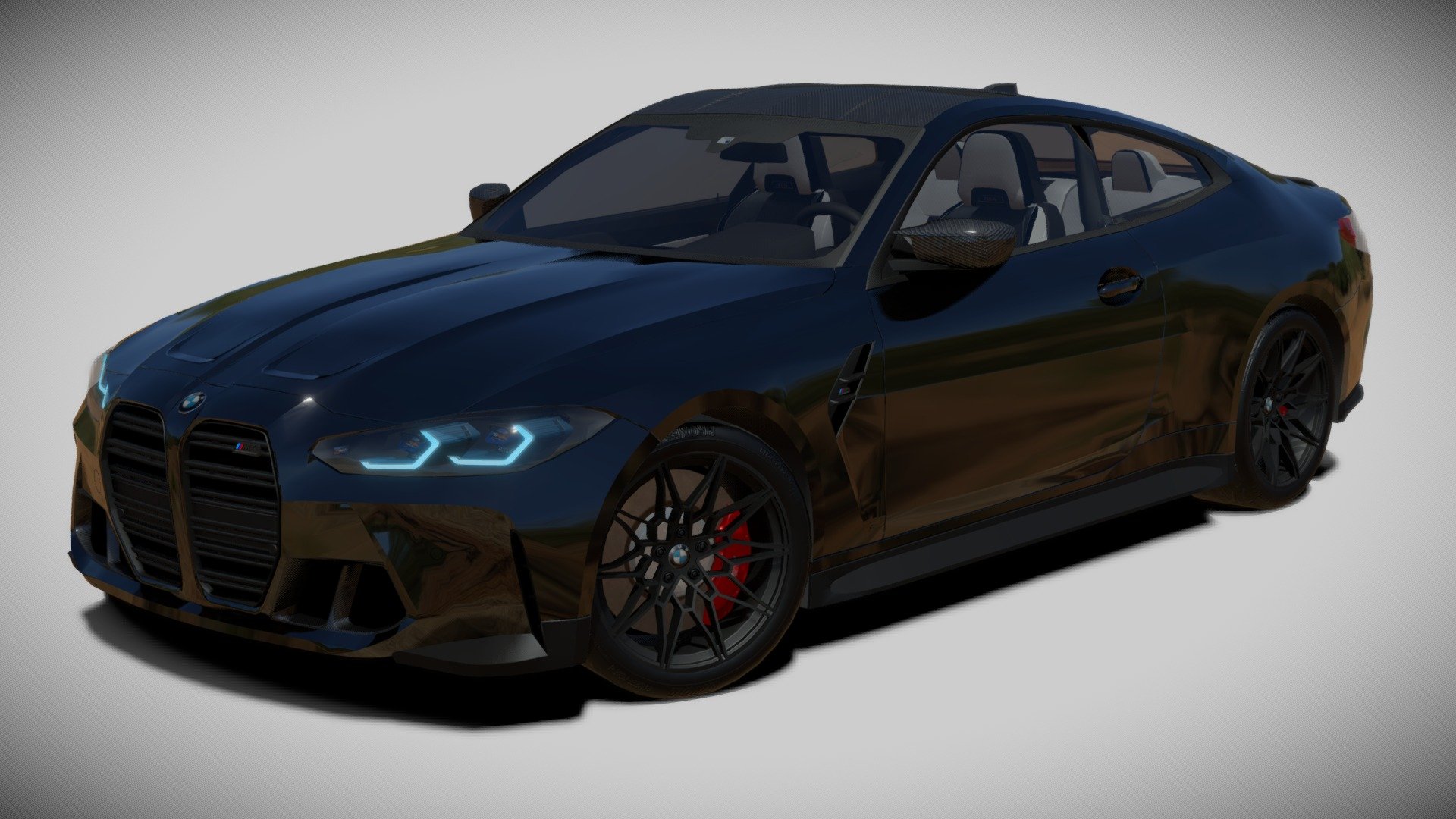 2021 BMW M4 Competition 3d model