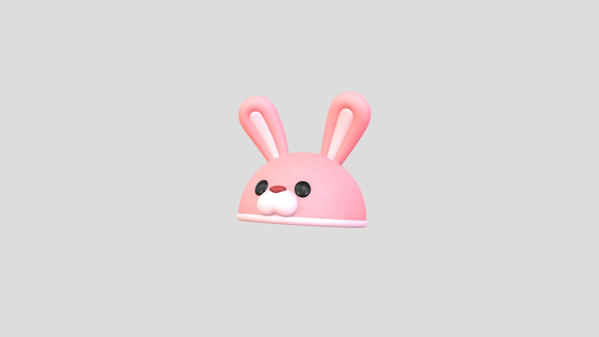 Hat020 Rabbit Hat 3d model