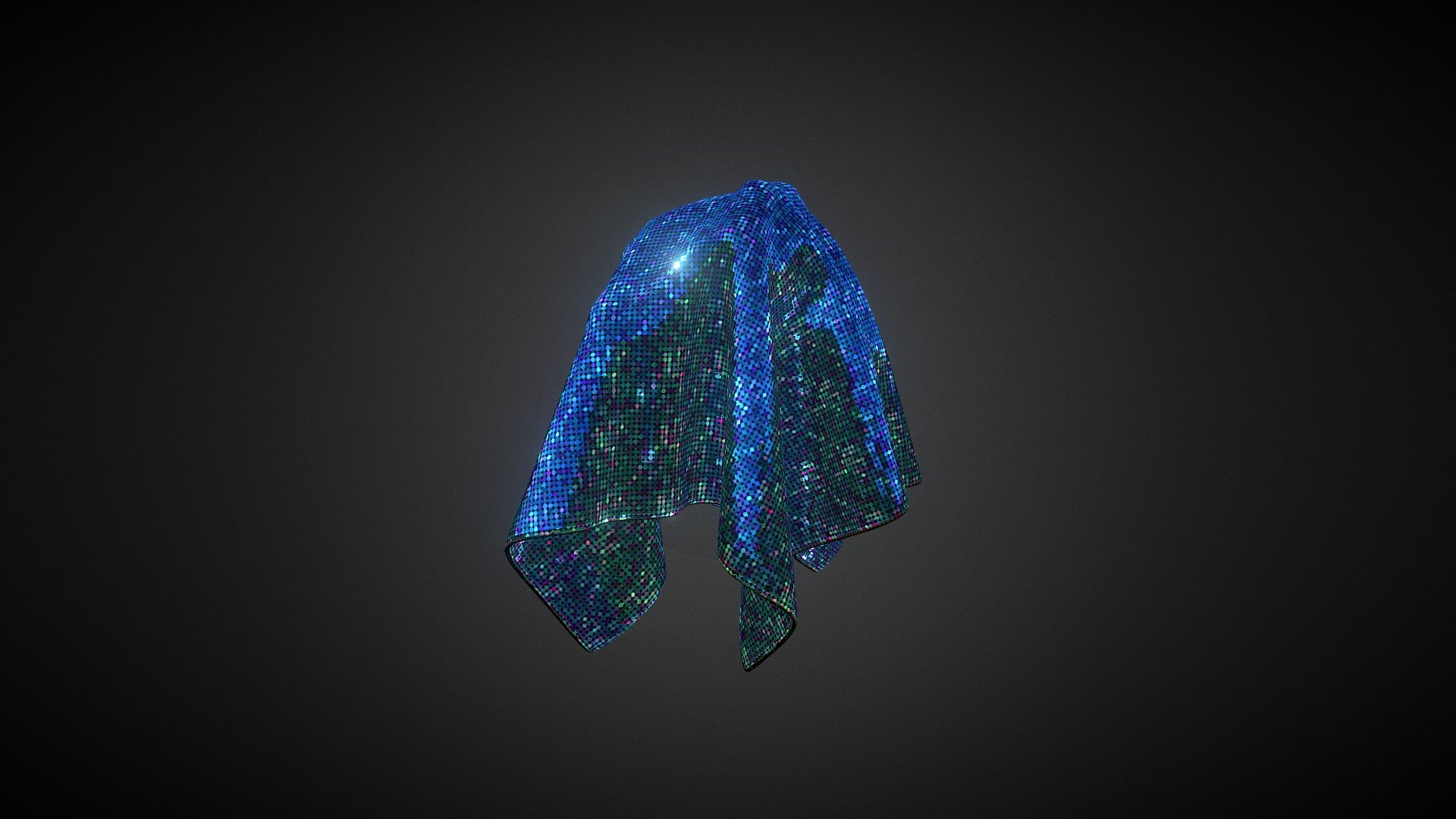 Glittering Sequins 3d model