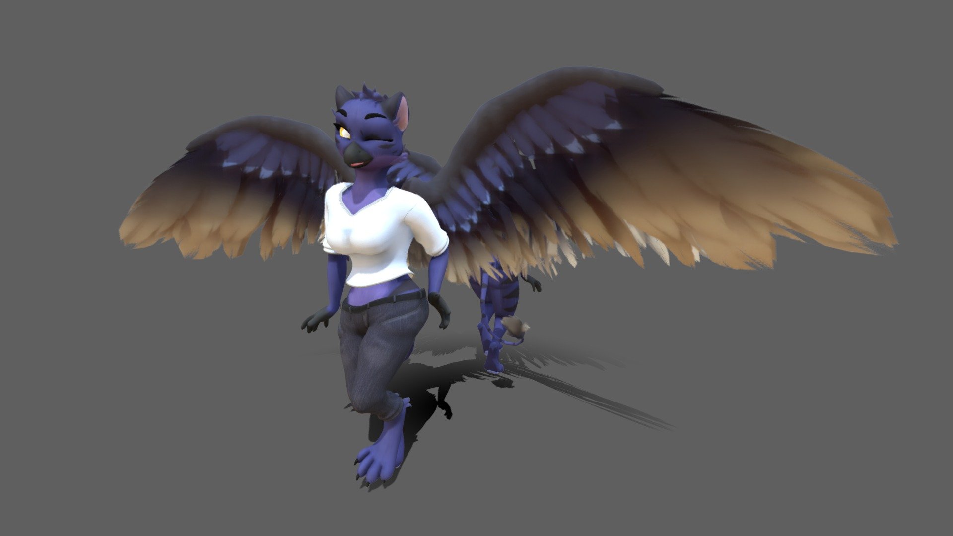 Stella the Gryphon 3d model