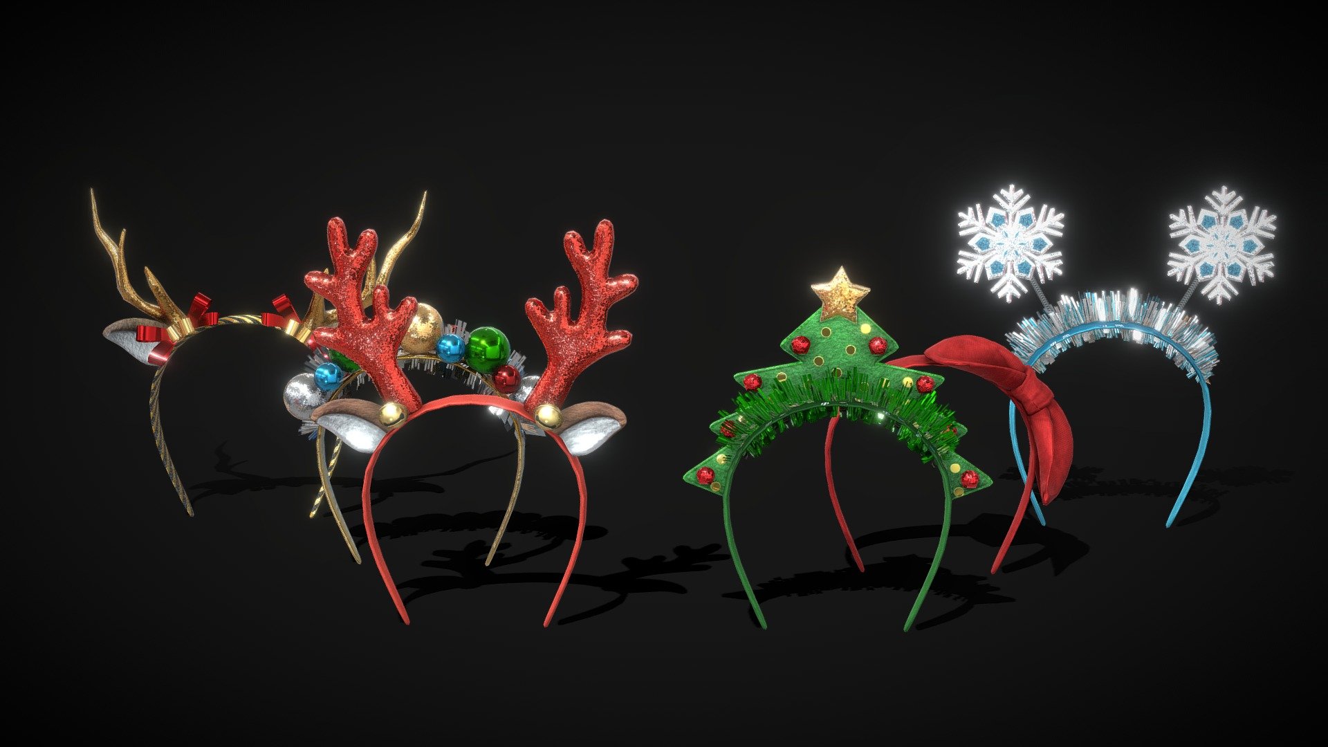 Christmas Headbands 3d model