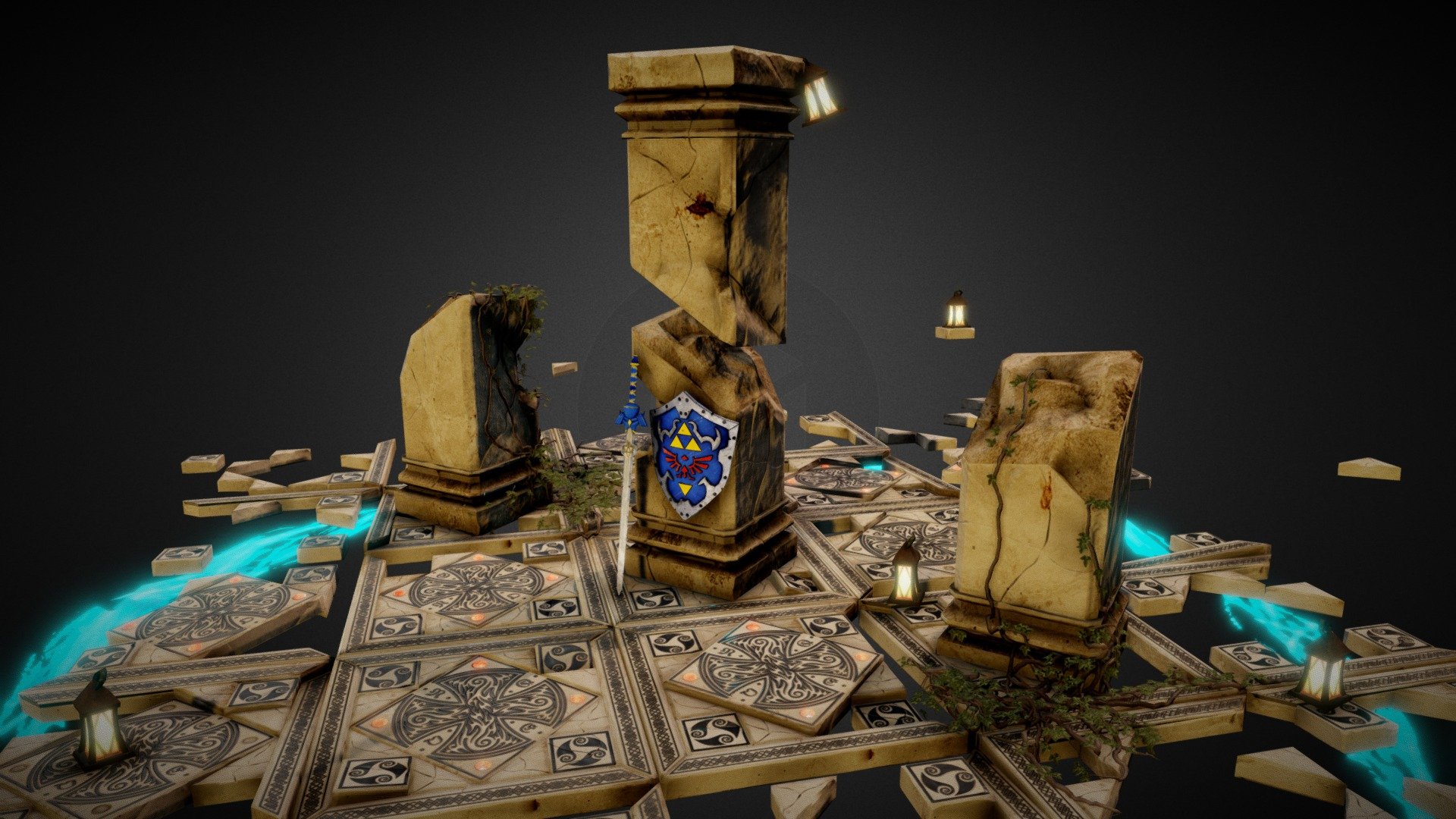 Zelda Environment #AdventureKitChallenge 3d model