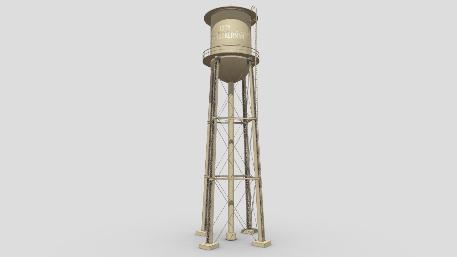 Water Tower 3d model