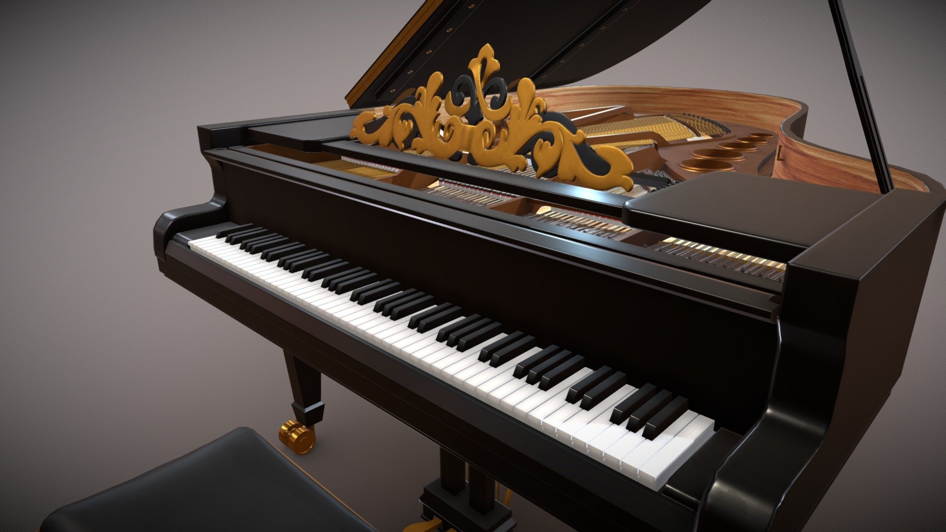 Piano 3d model