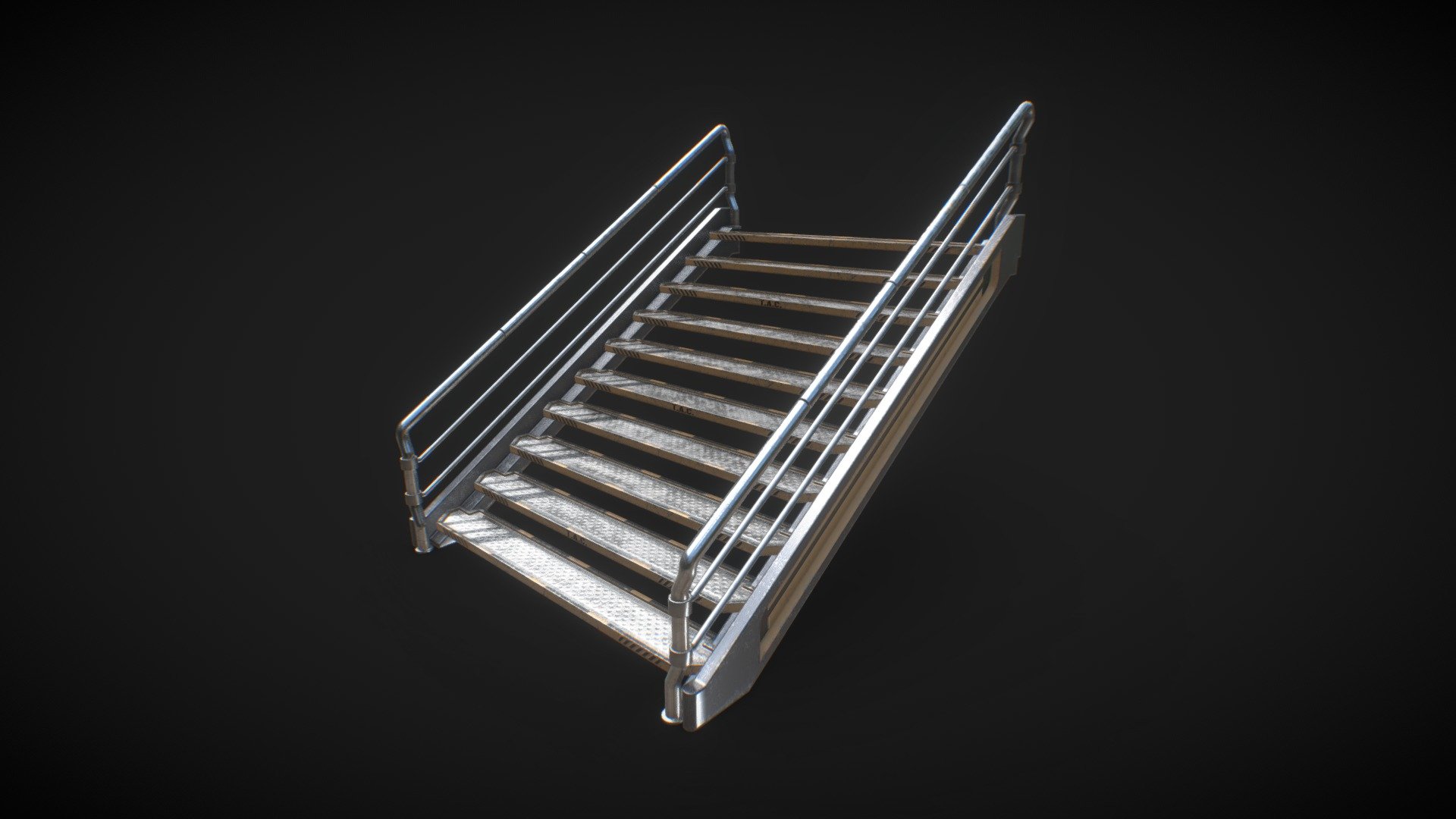 Stair platform 3d model