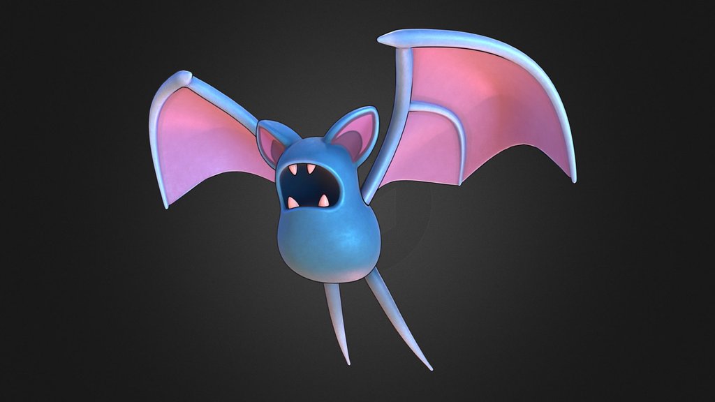 Zubat Pokemon 3d model