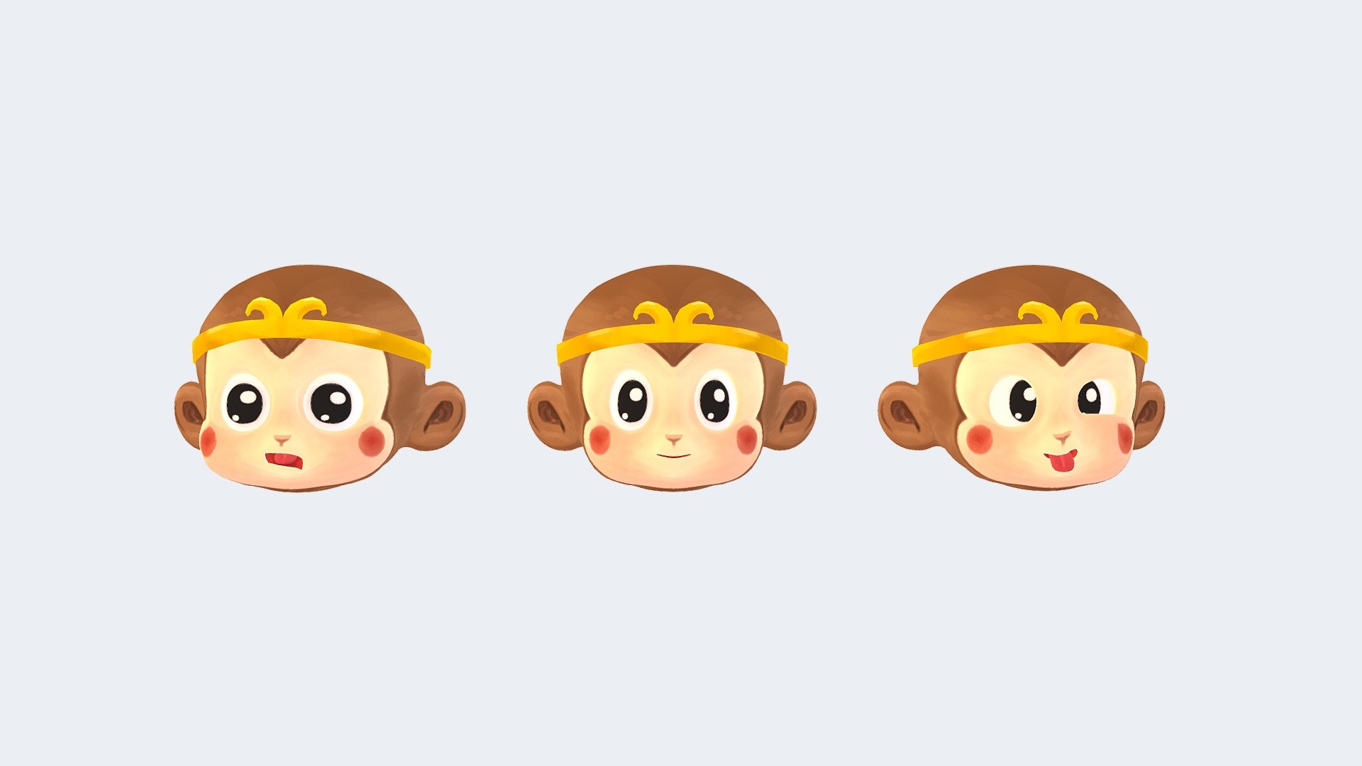 Monkey King Animoji 3d model