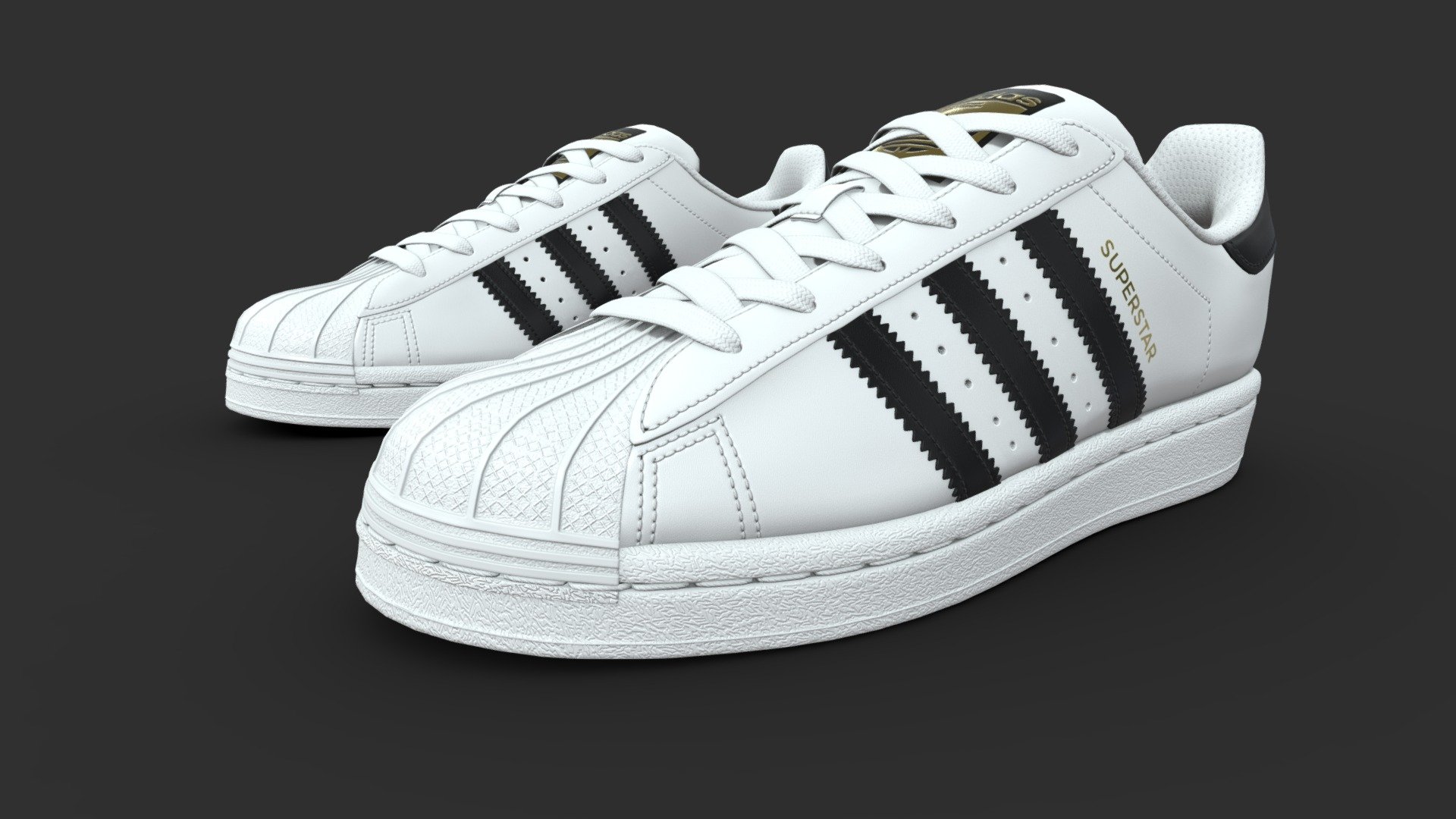 adidas superstar PBR 3d model