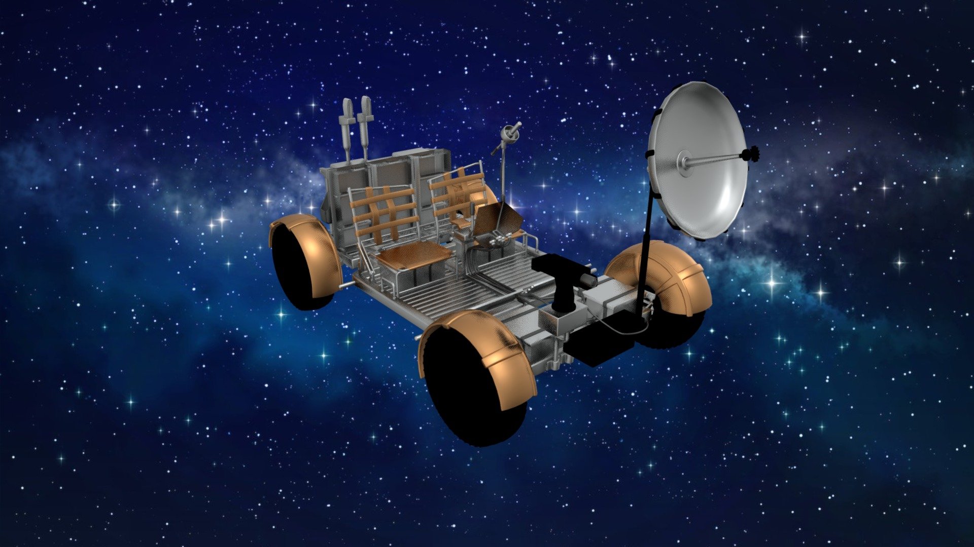 NASA Lunar Roving Vehicle 3d model