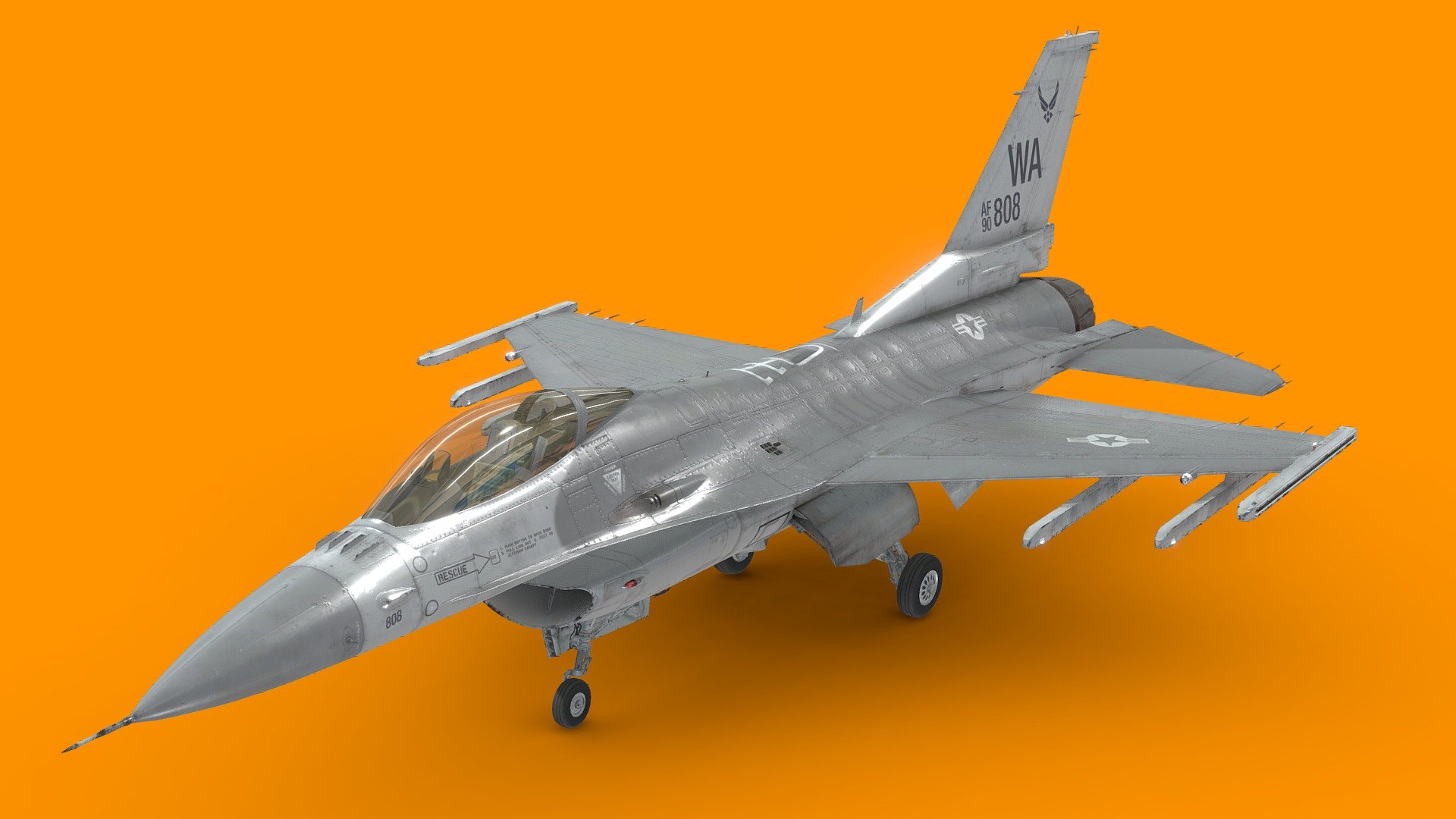 F-16 Fighting Falcon 3d model