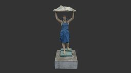 Prosperity Girl Sculpture. Soviet time