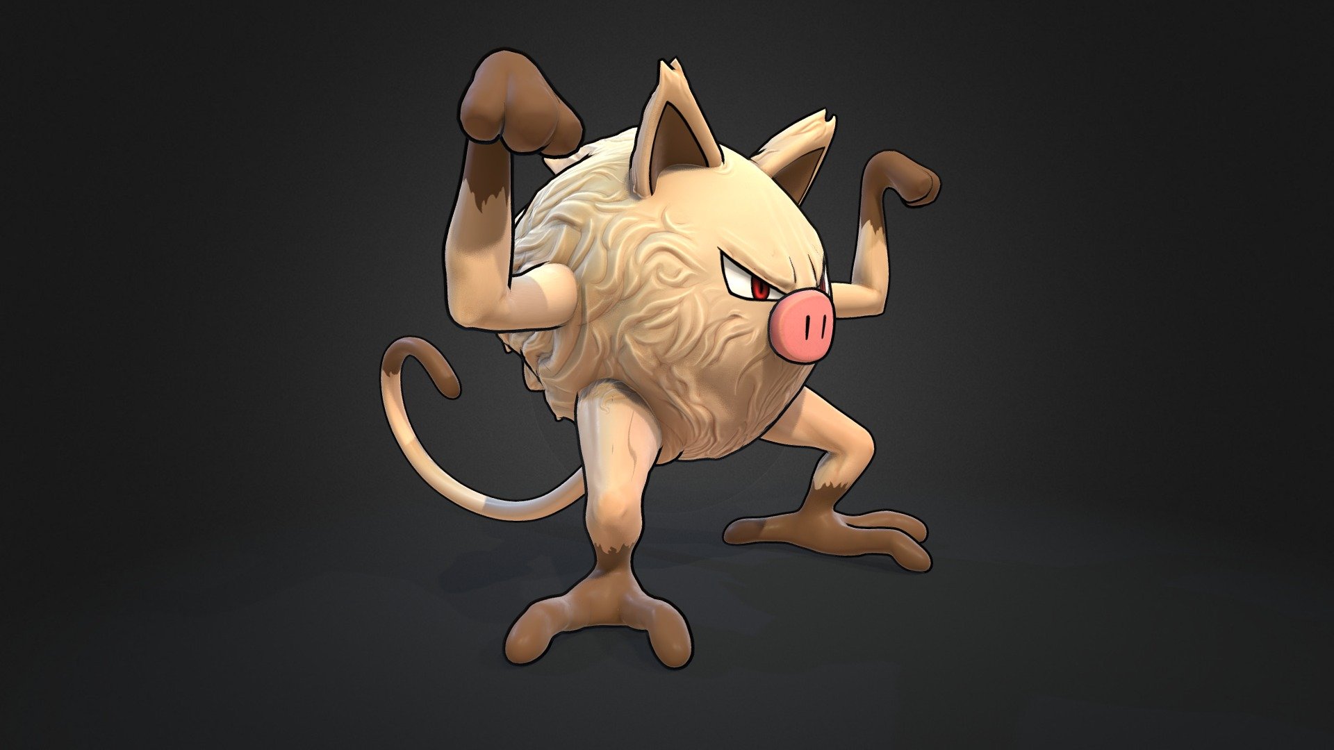 Mankey Pokemon 3d model