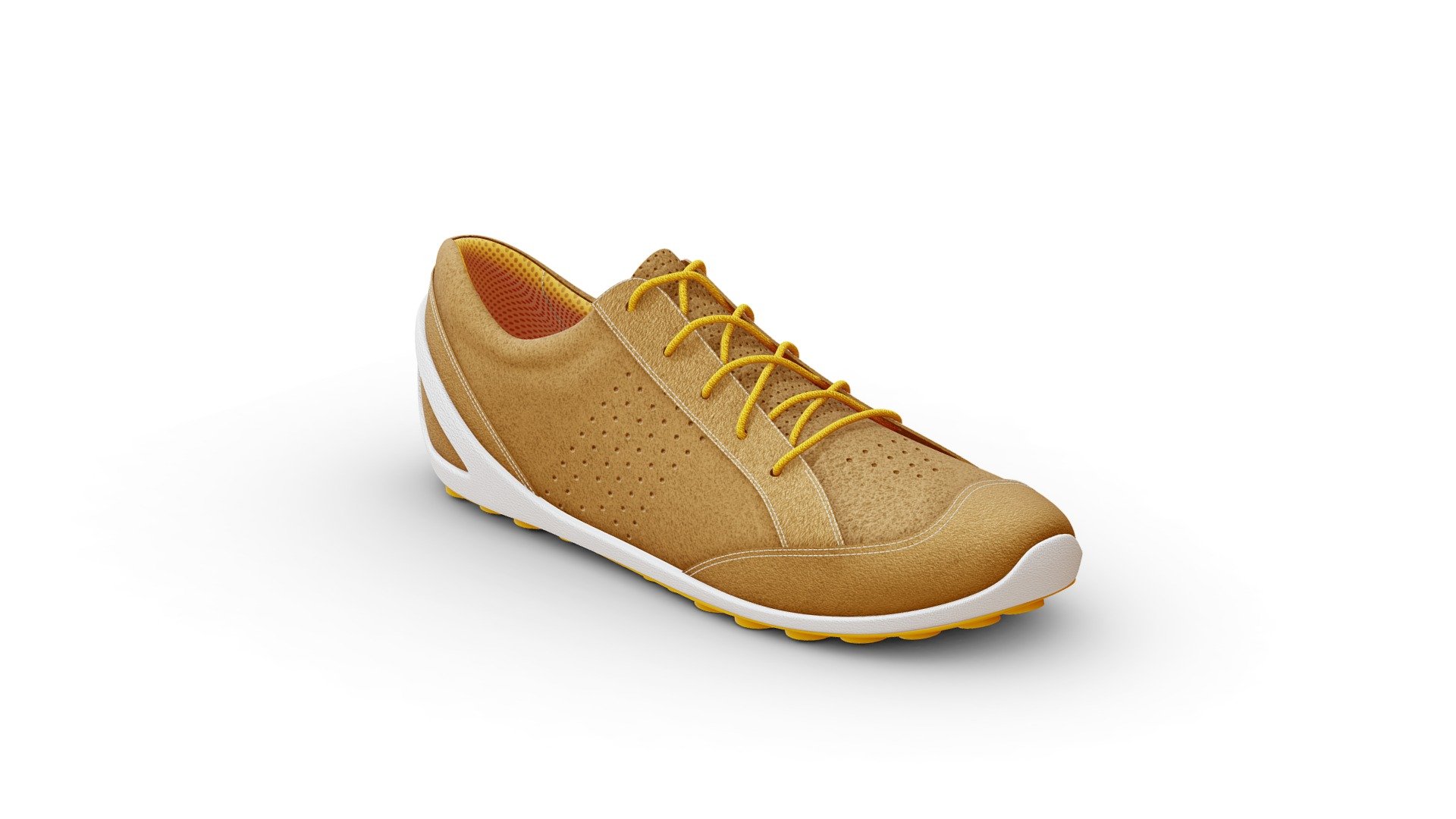 Generic Shoe 025 Orange 3d model