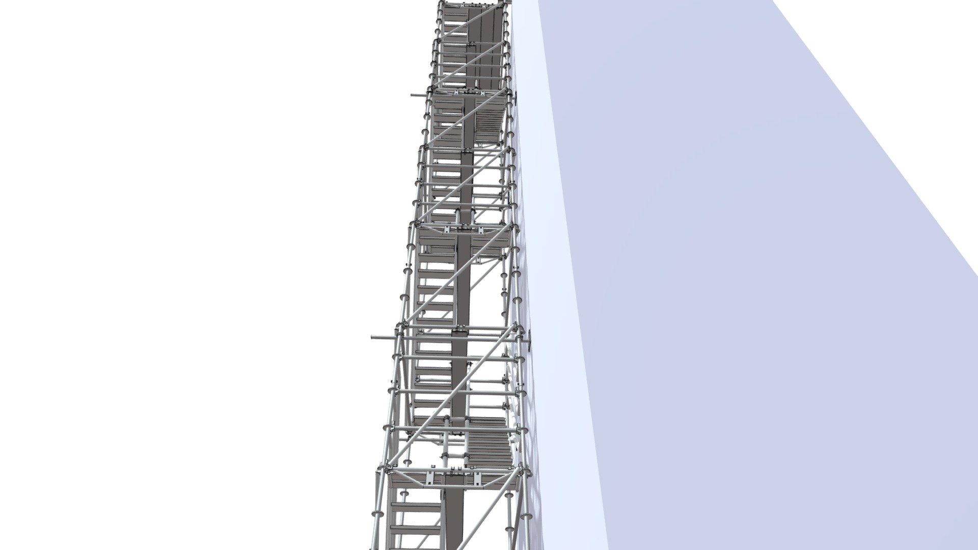 escalier chantier Porte les Valence 3d model