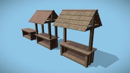 Wooden Market Kiosks