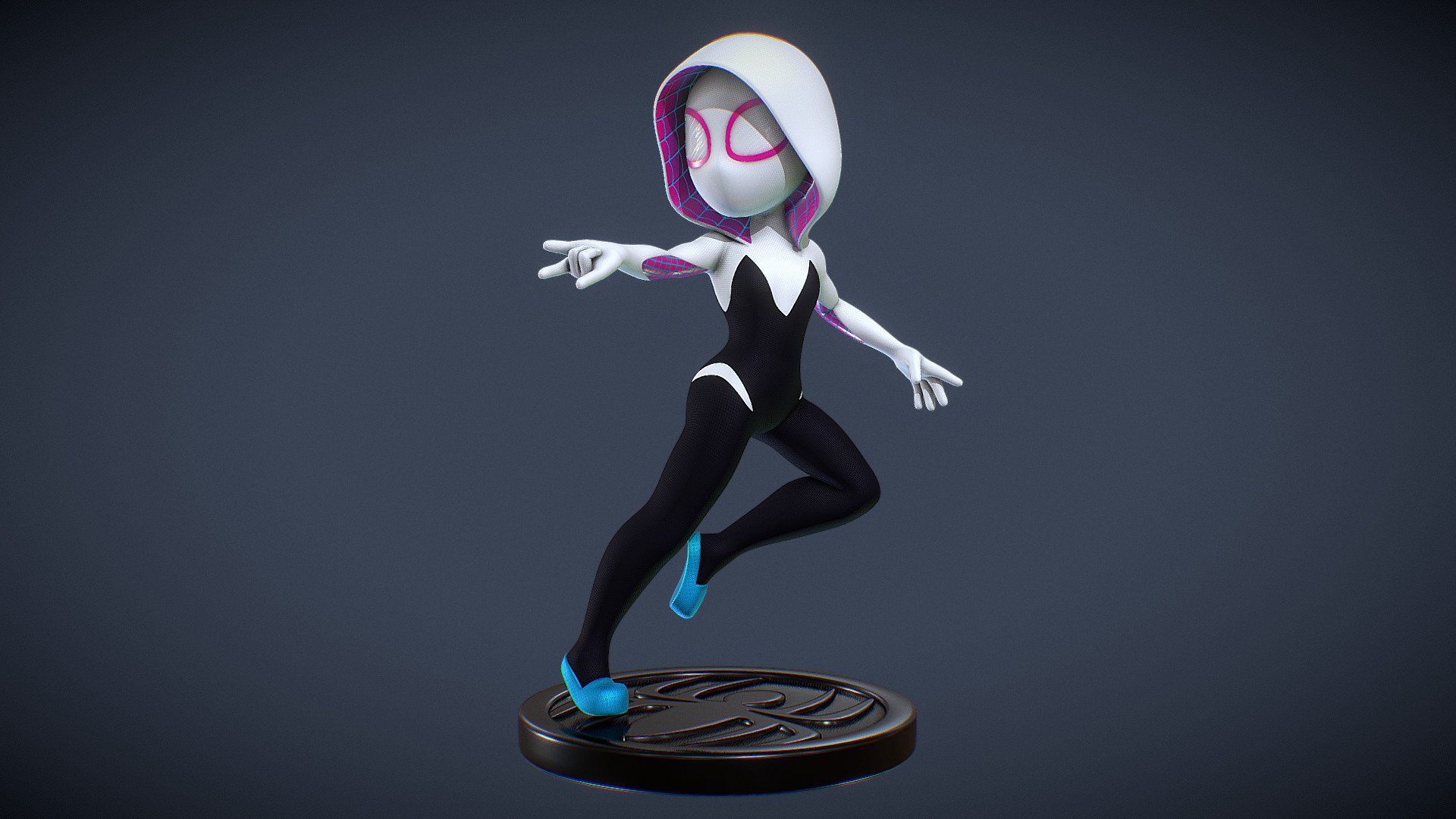 Spider Gwen Figurine 3d model