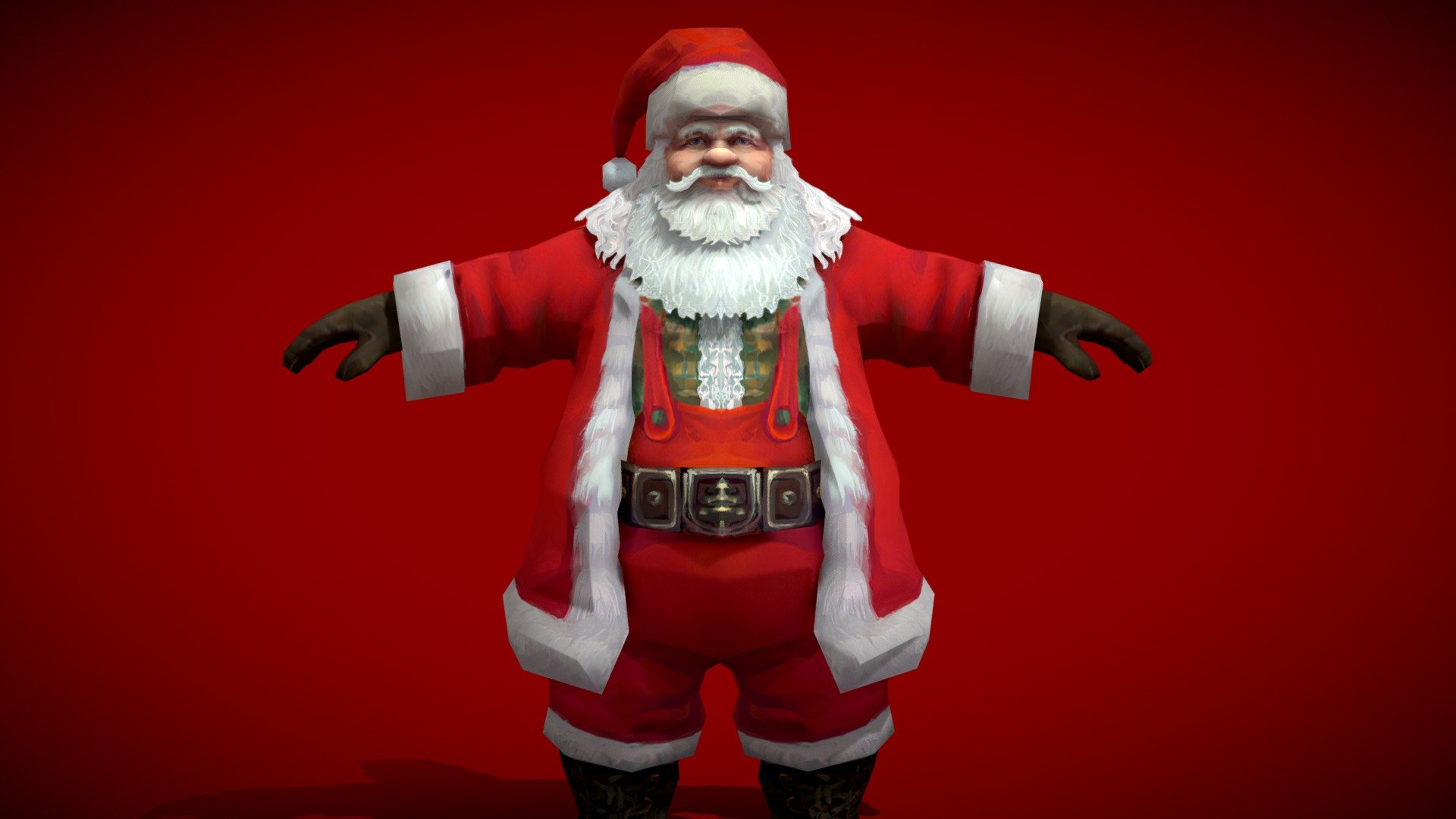 Santa Claus Rigged 3d model