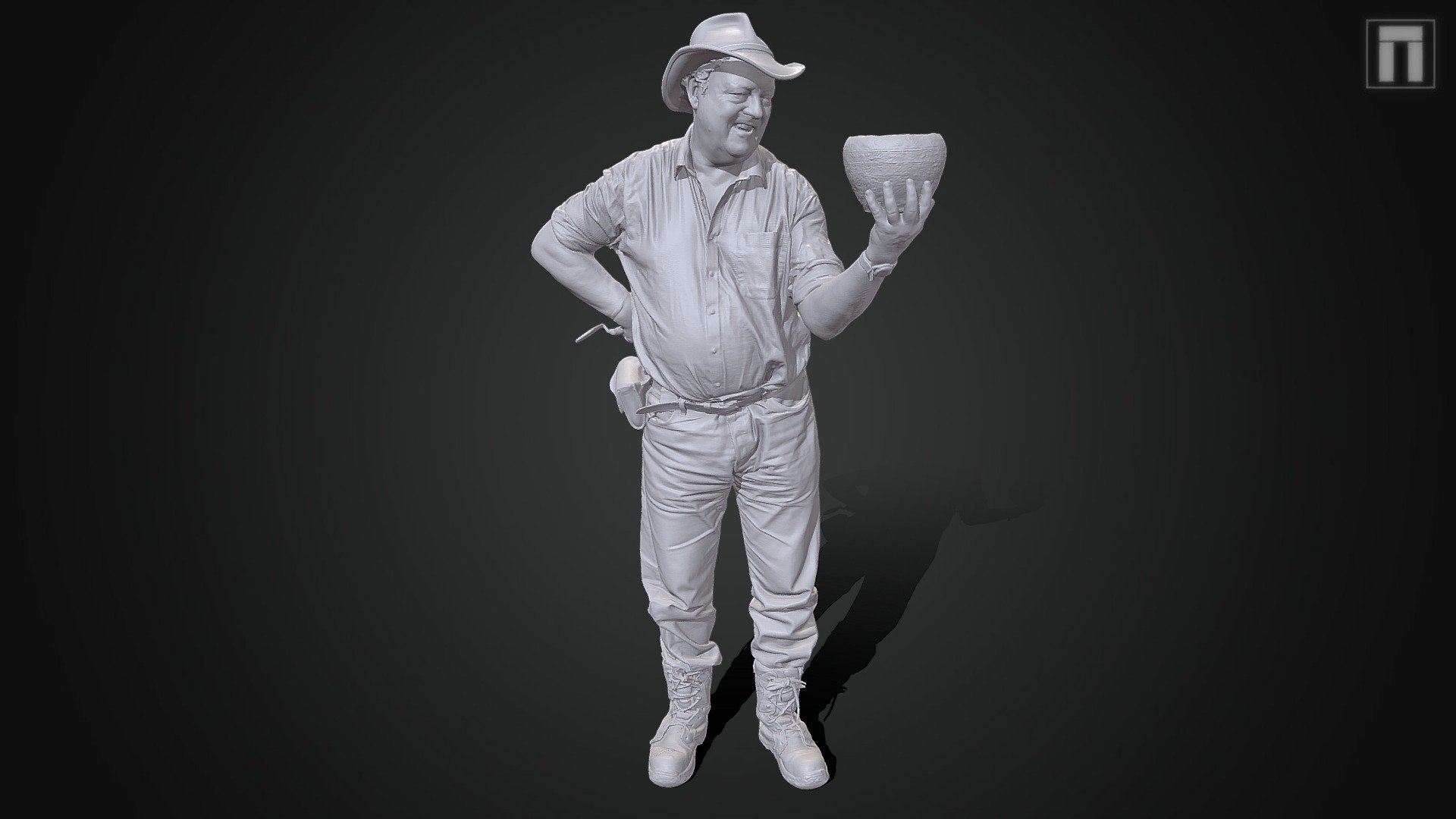 Structured Light Scan of Phil Harding 3d model