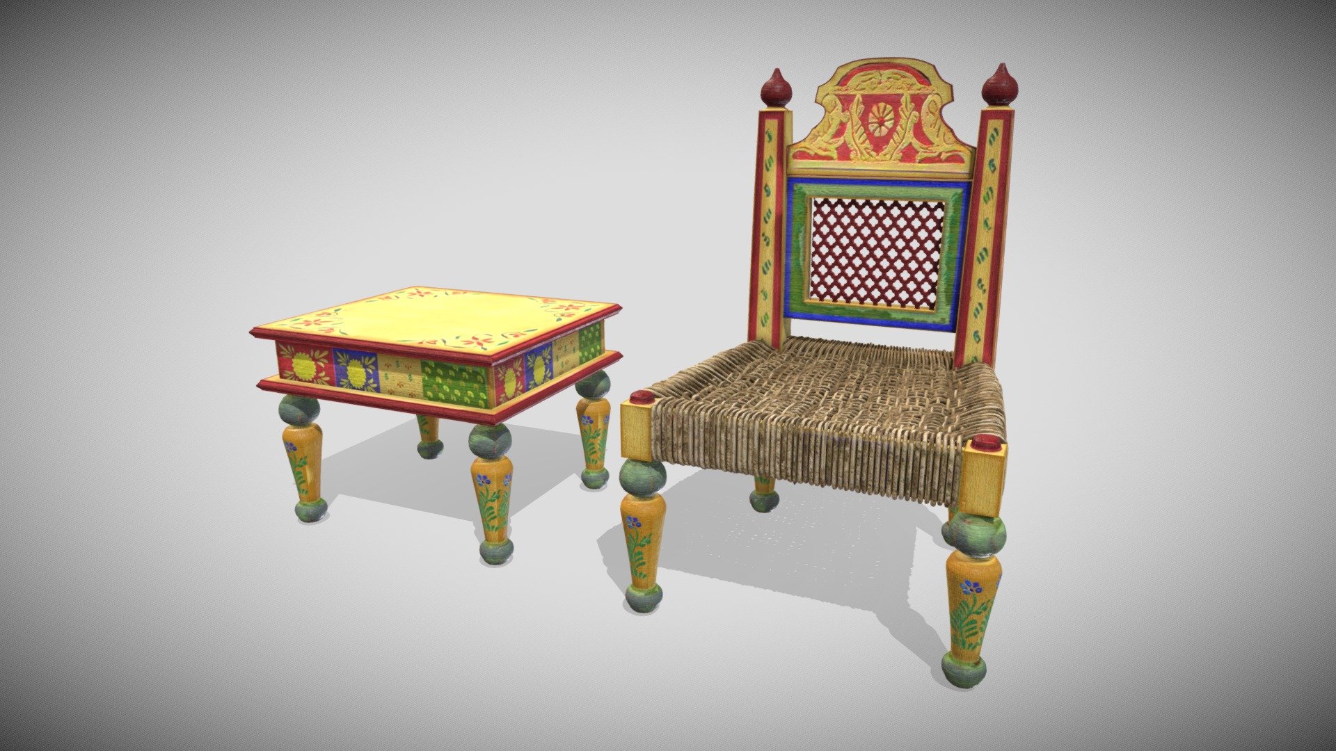 Rajasthan Classic Furniture Trappolo 3d model